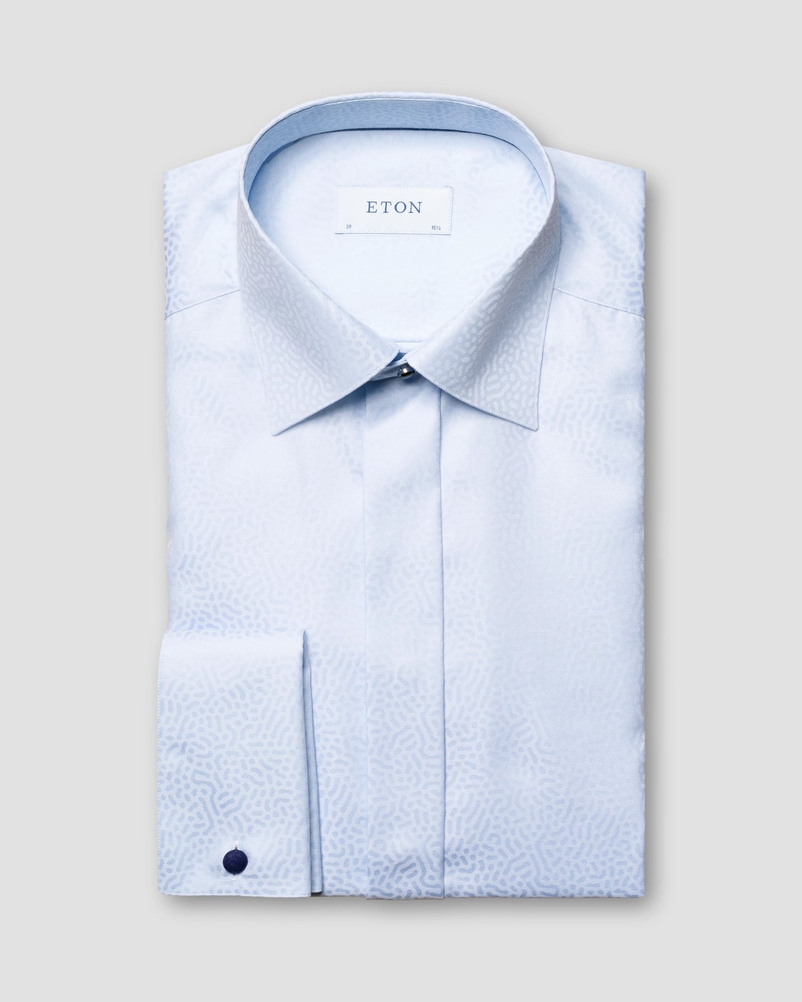 Eton - light blue evening jacquard