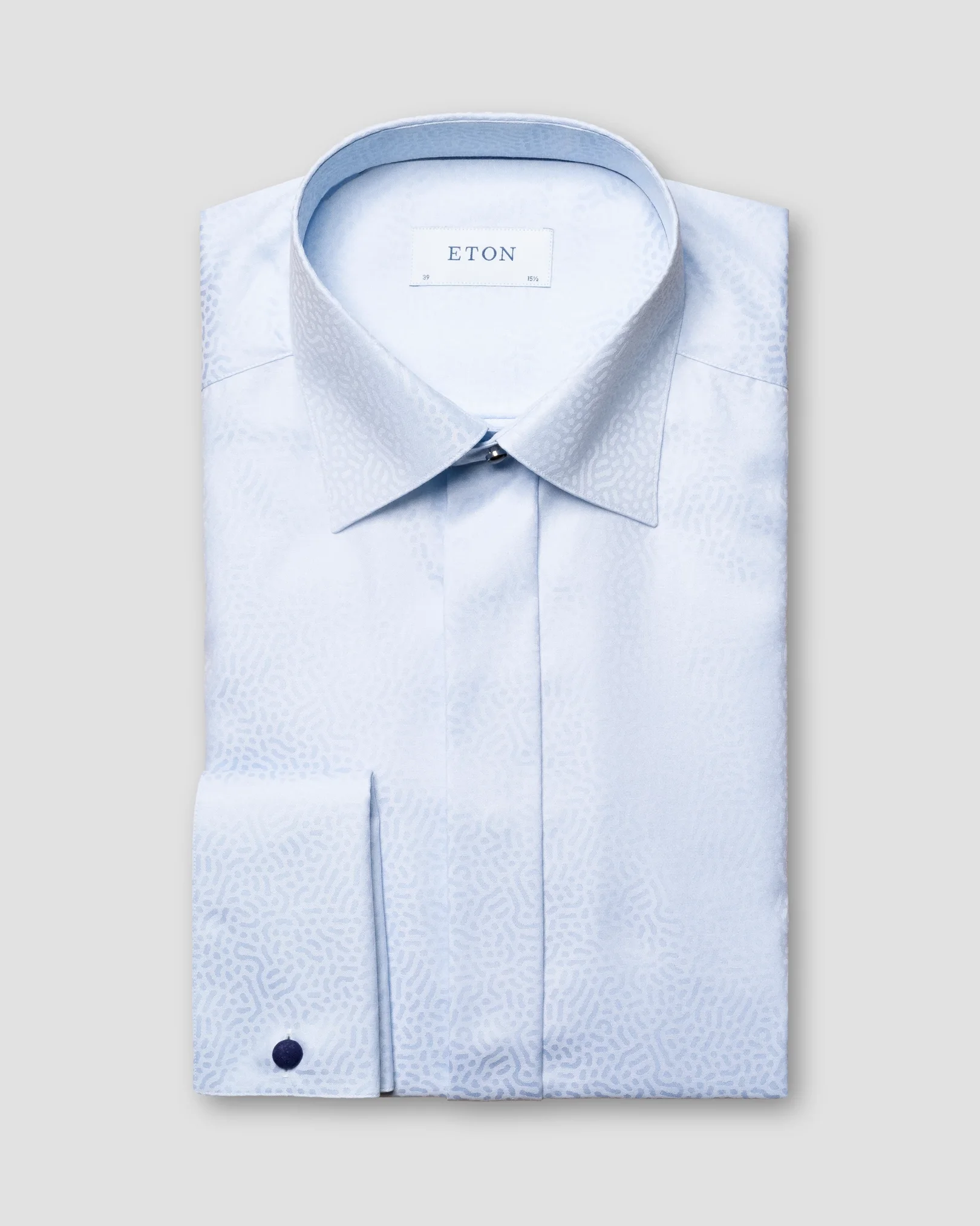Eton - light blue evening jacquard