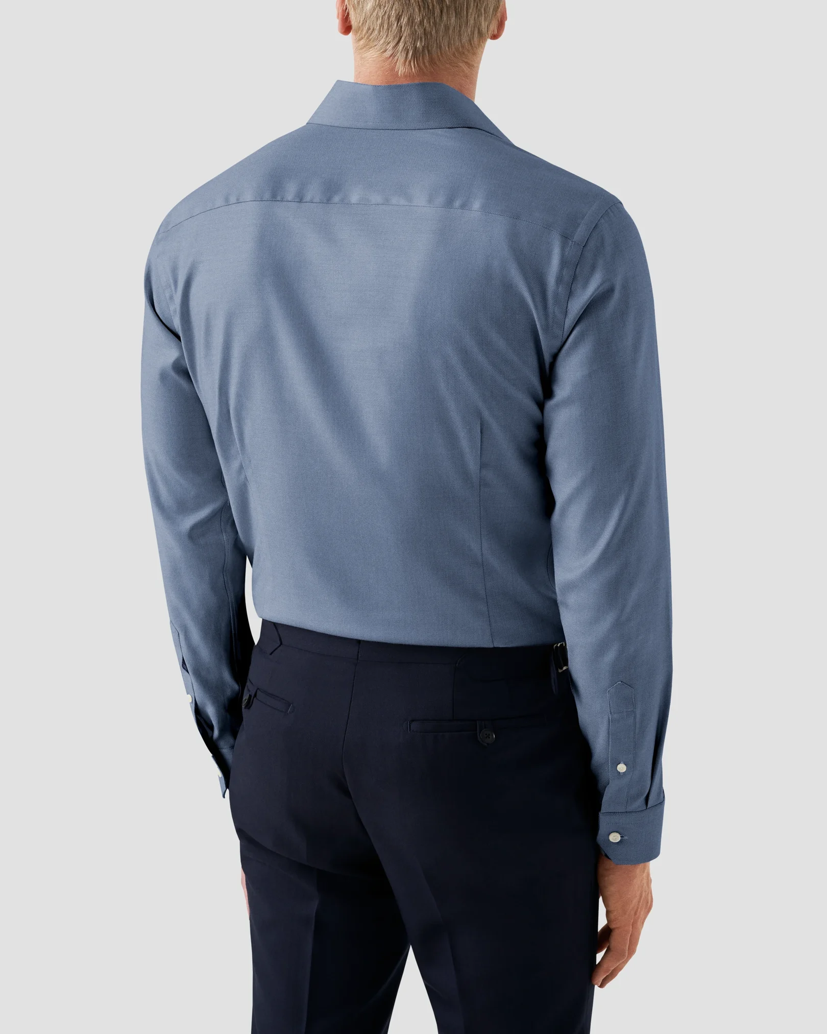 Eton - Mélange Solid Cotton TENCEL™ Lyocell Shirt