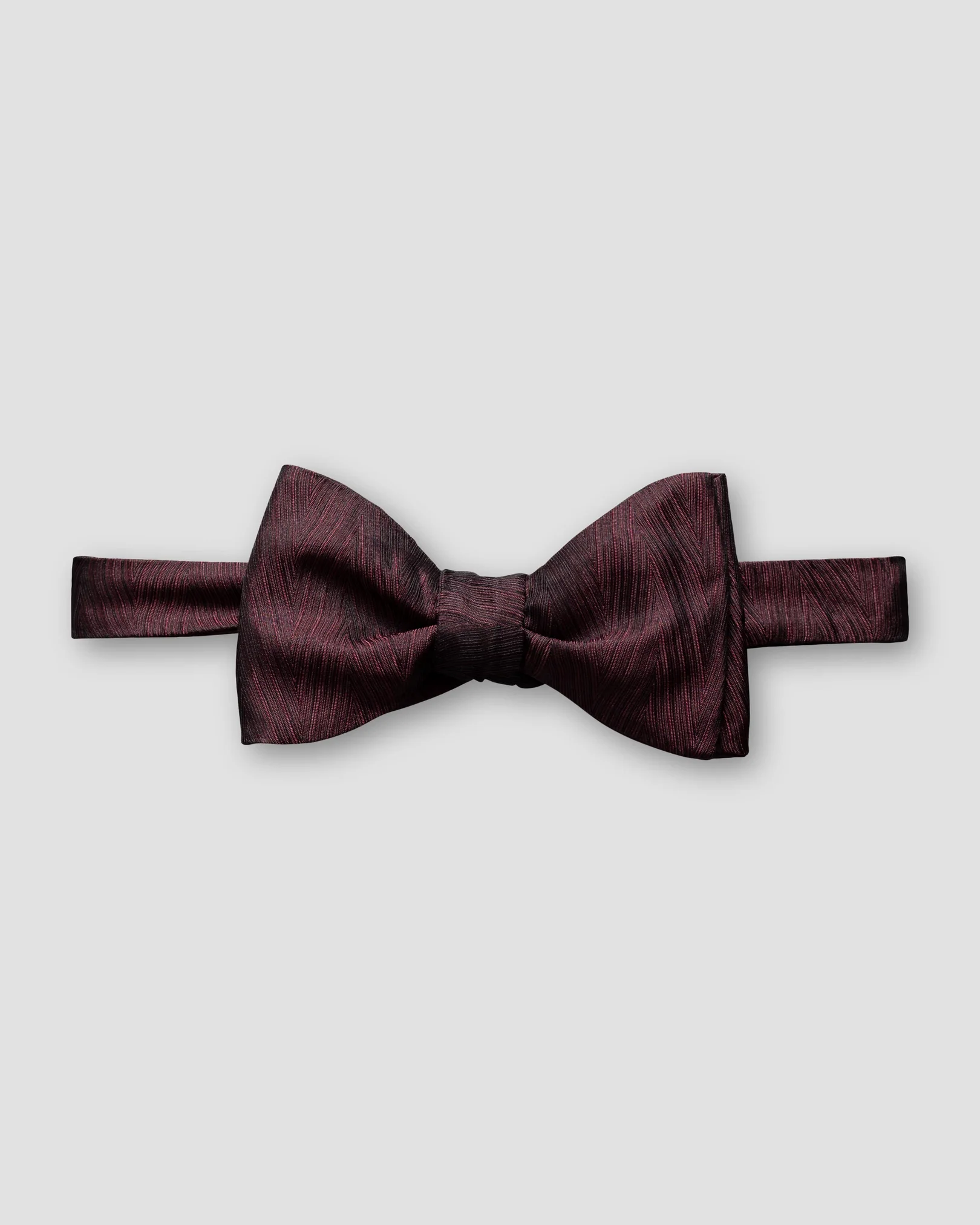 Eton - burgundy patterned silk bowtie dressed