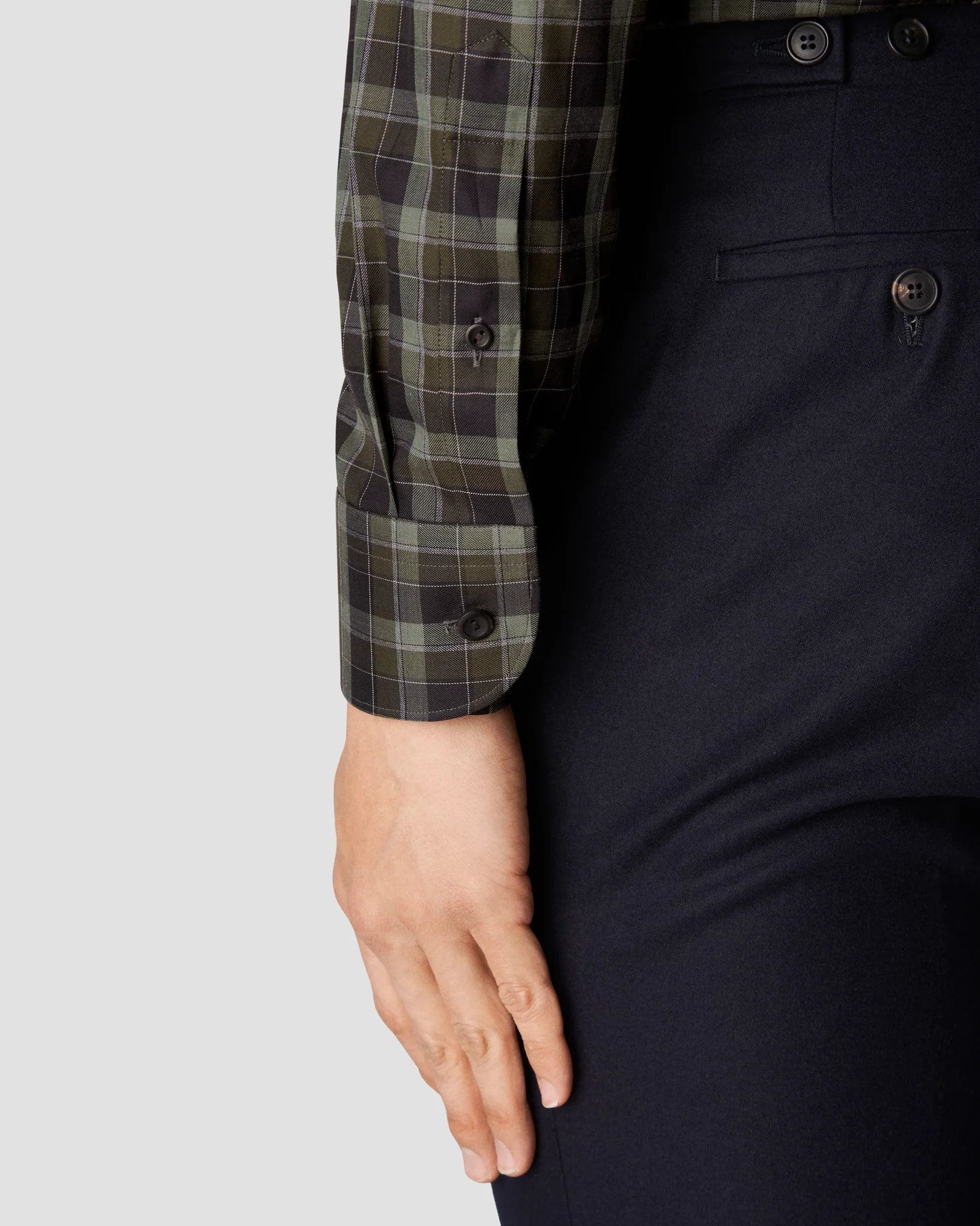 Eton - dark green flannel