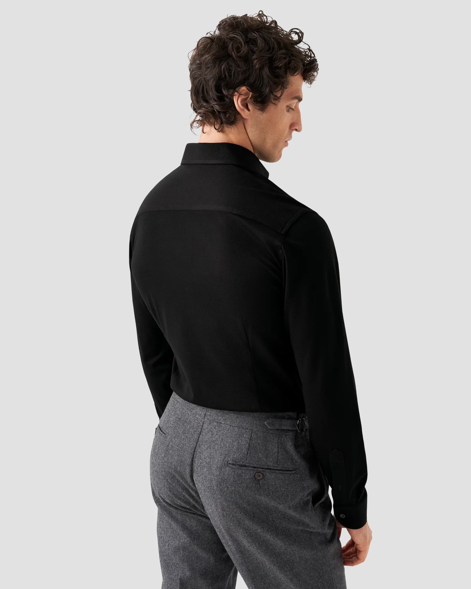 Eton - black doub heavy piquet ocs