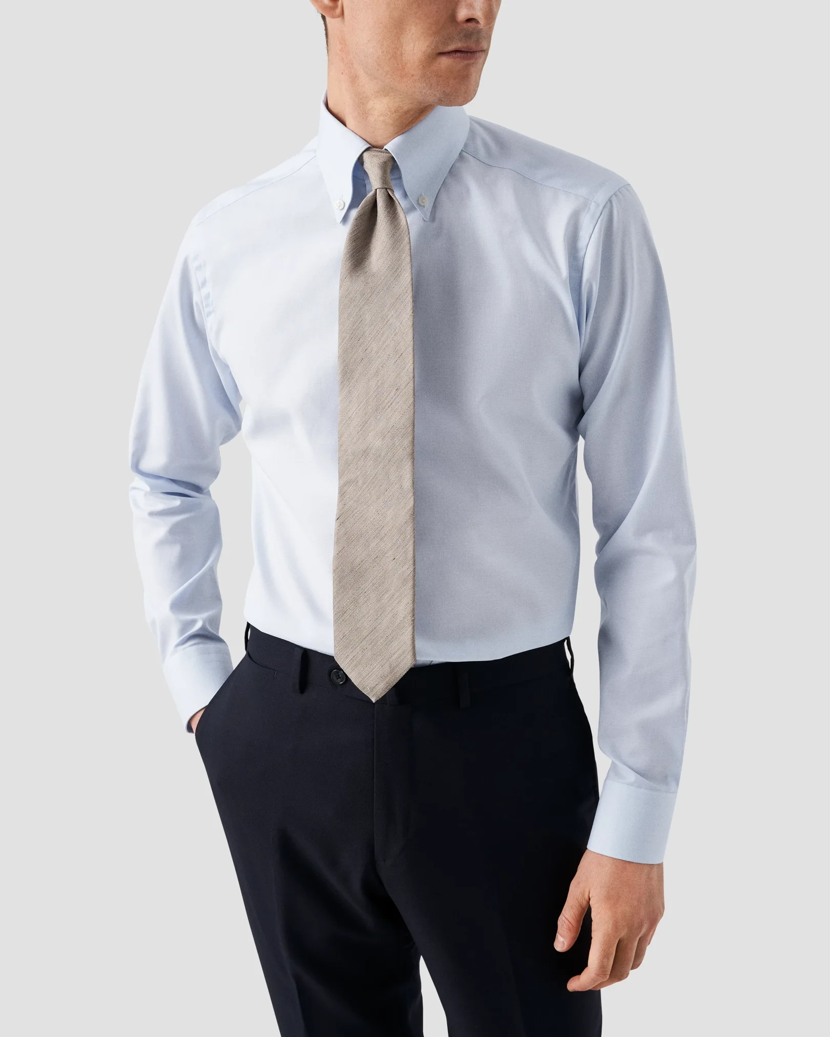 Eton - semi solid dobby shirt