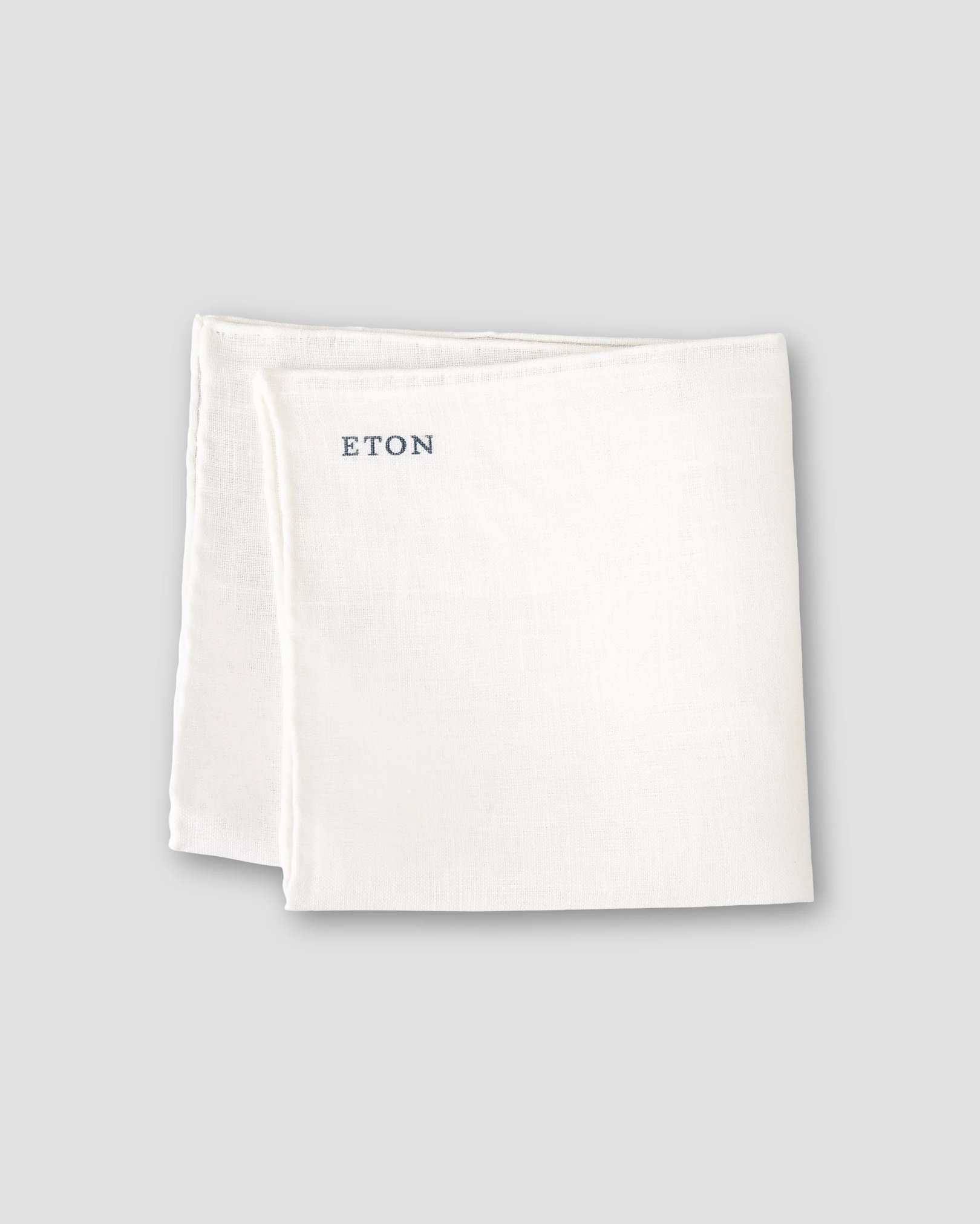 Eton - white linen pocket square