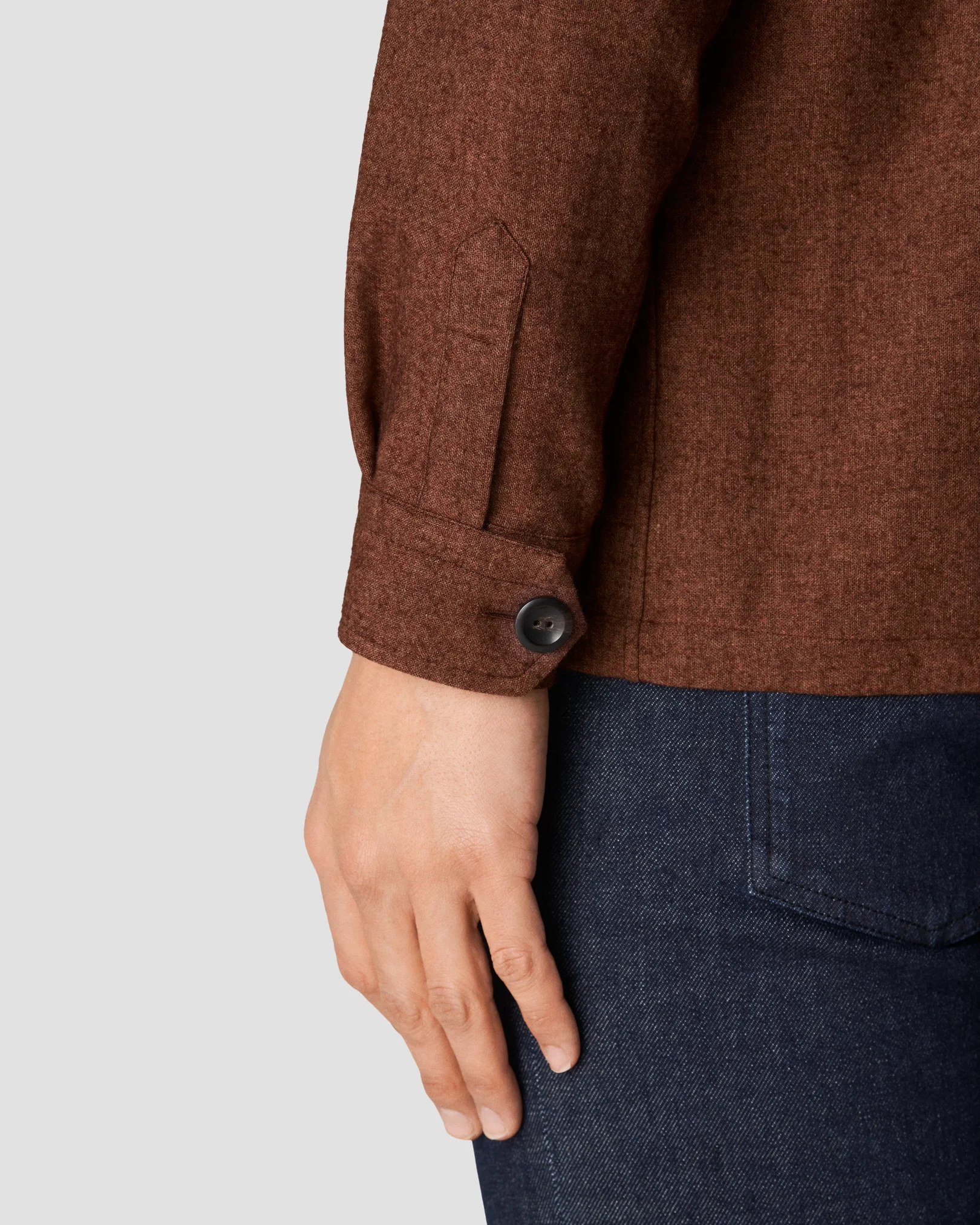 Eton - orange flannel overshirt