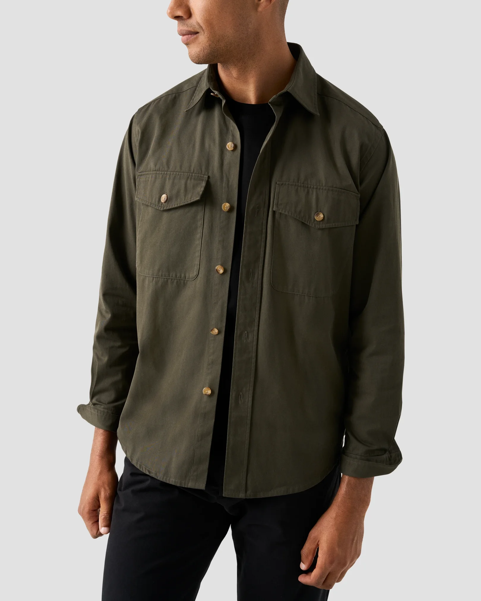 Eton - T-Shirt aus einfarbigem Filo di Scozia