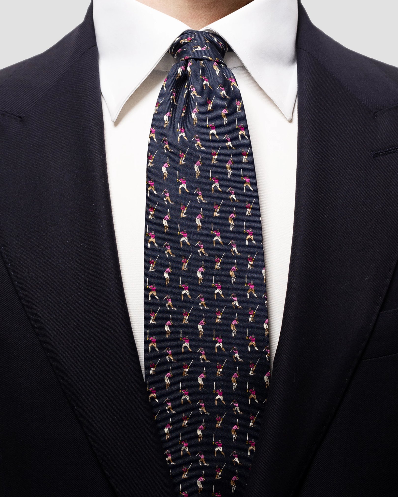 Eton - navy cricket tie