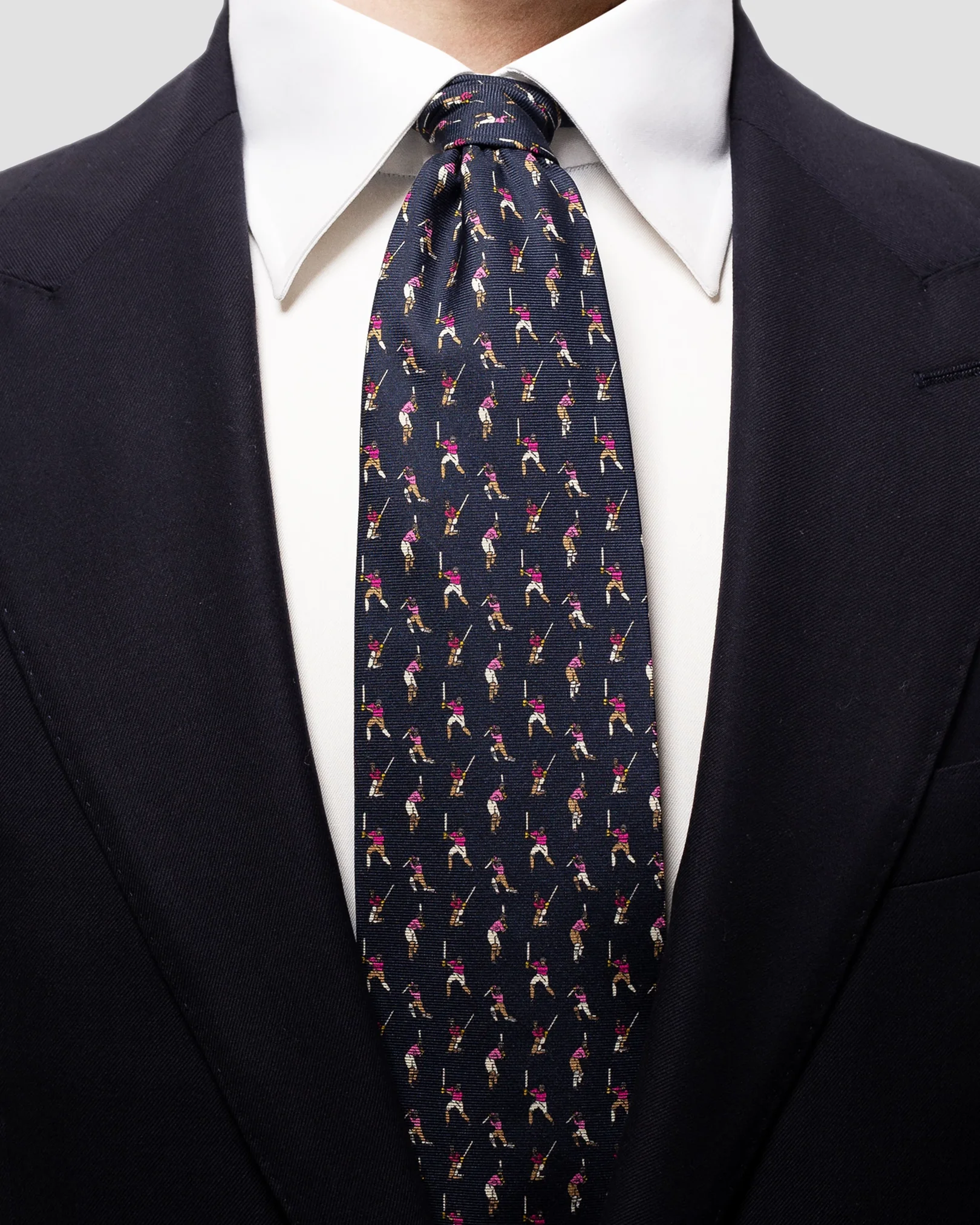 Eton - navy cricket tie
