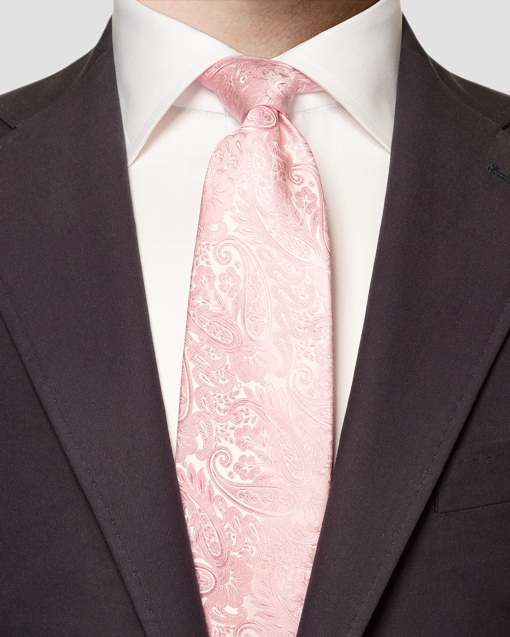 Eton - pink jacquard paisley
