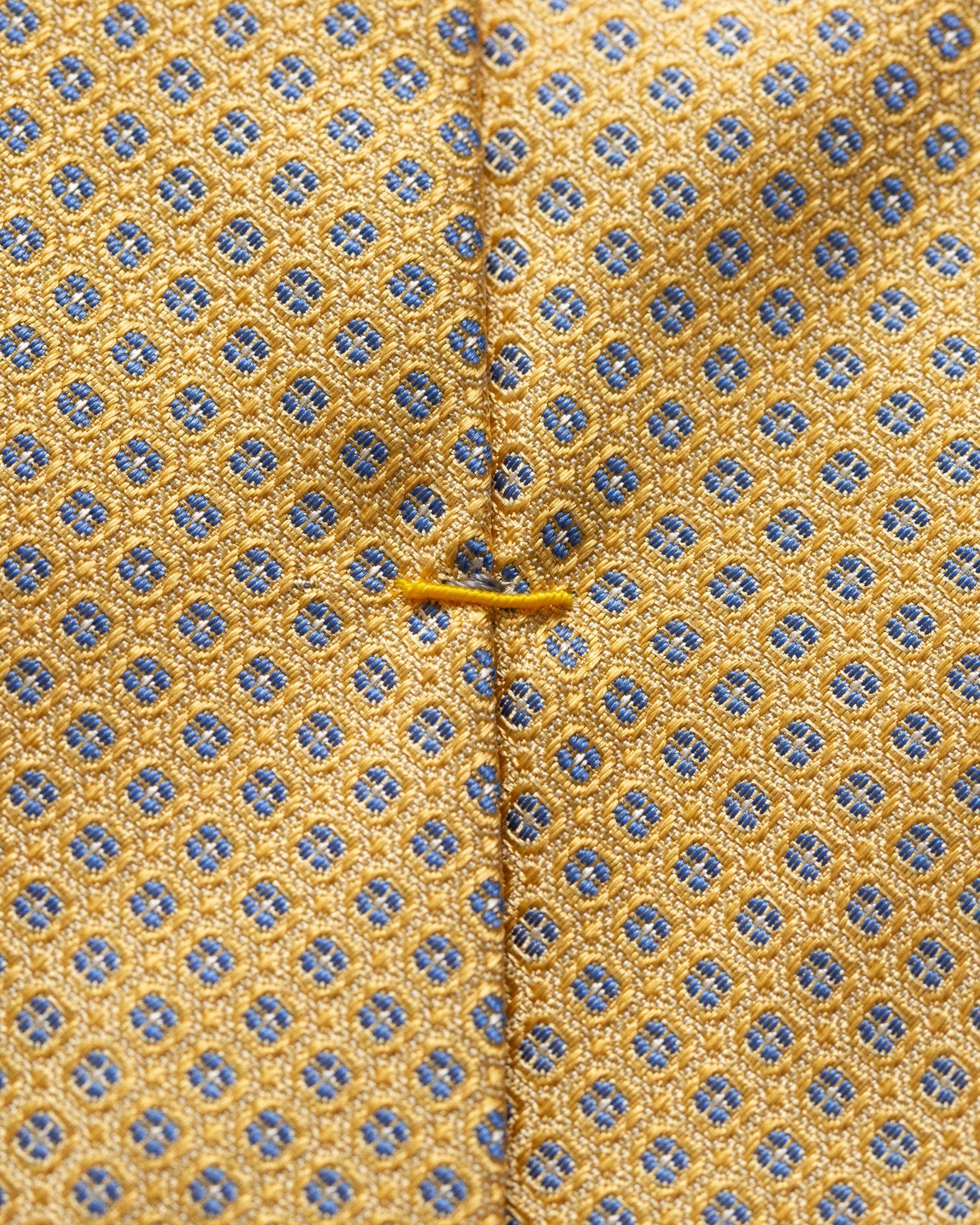 Eton - yellow dots silk tie
