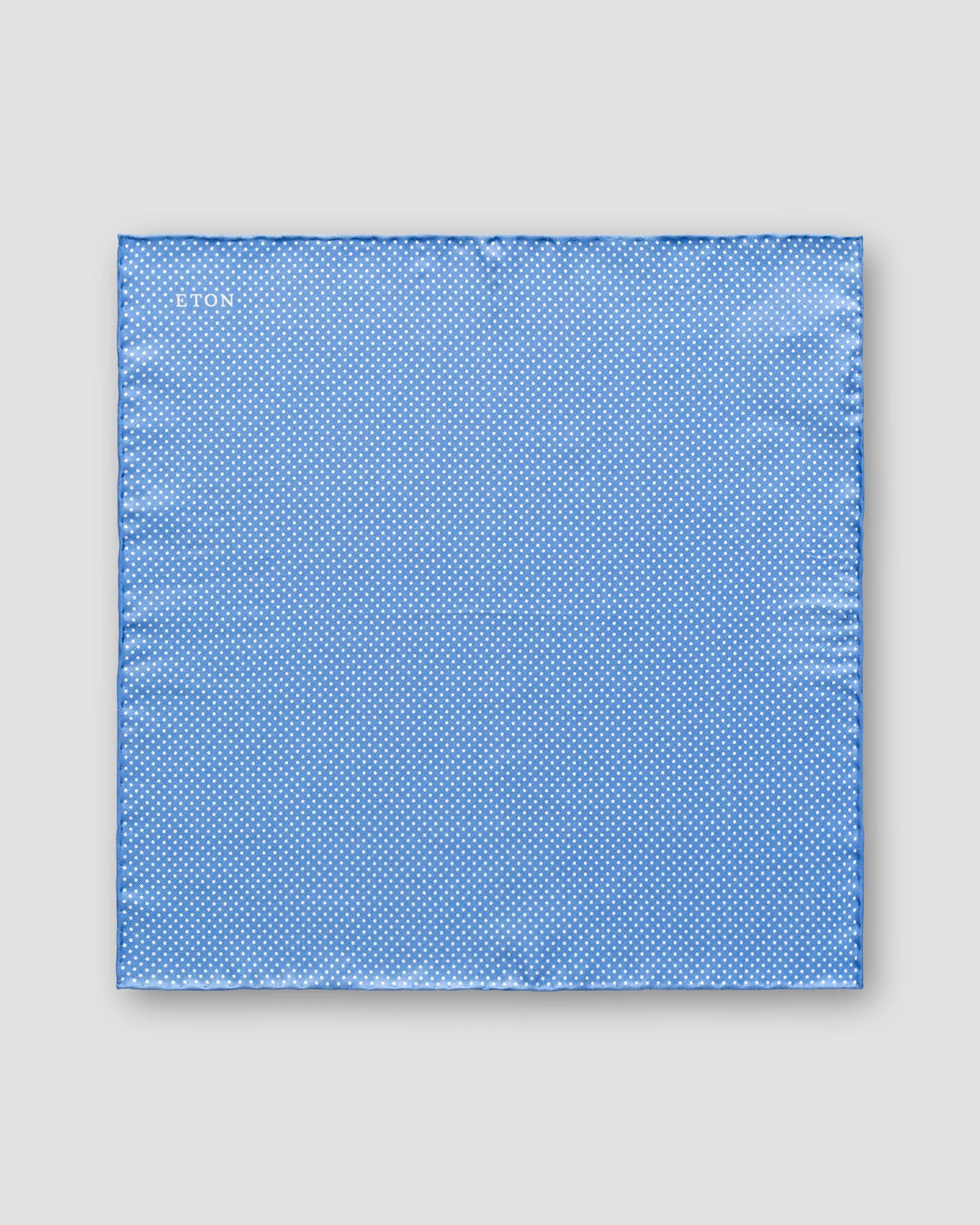 Eton - blue polka dots silk pocket square