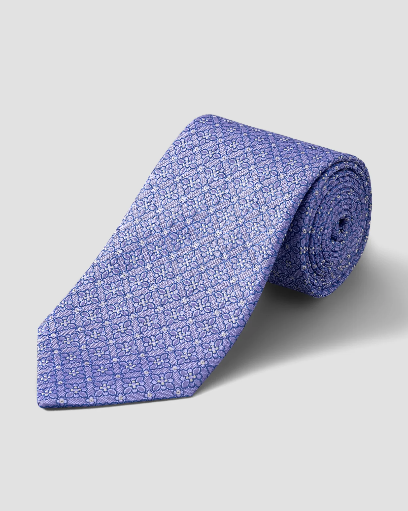 Eton - Purple Floral Silk Tie