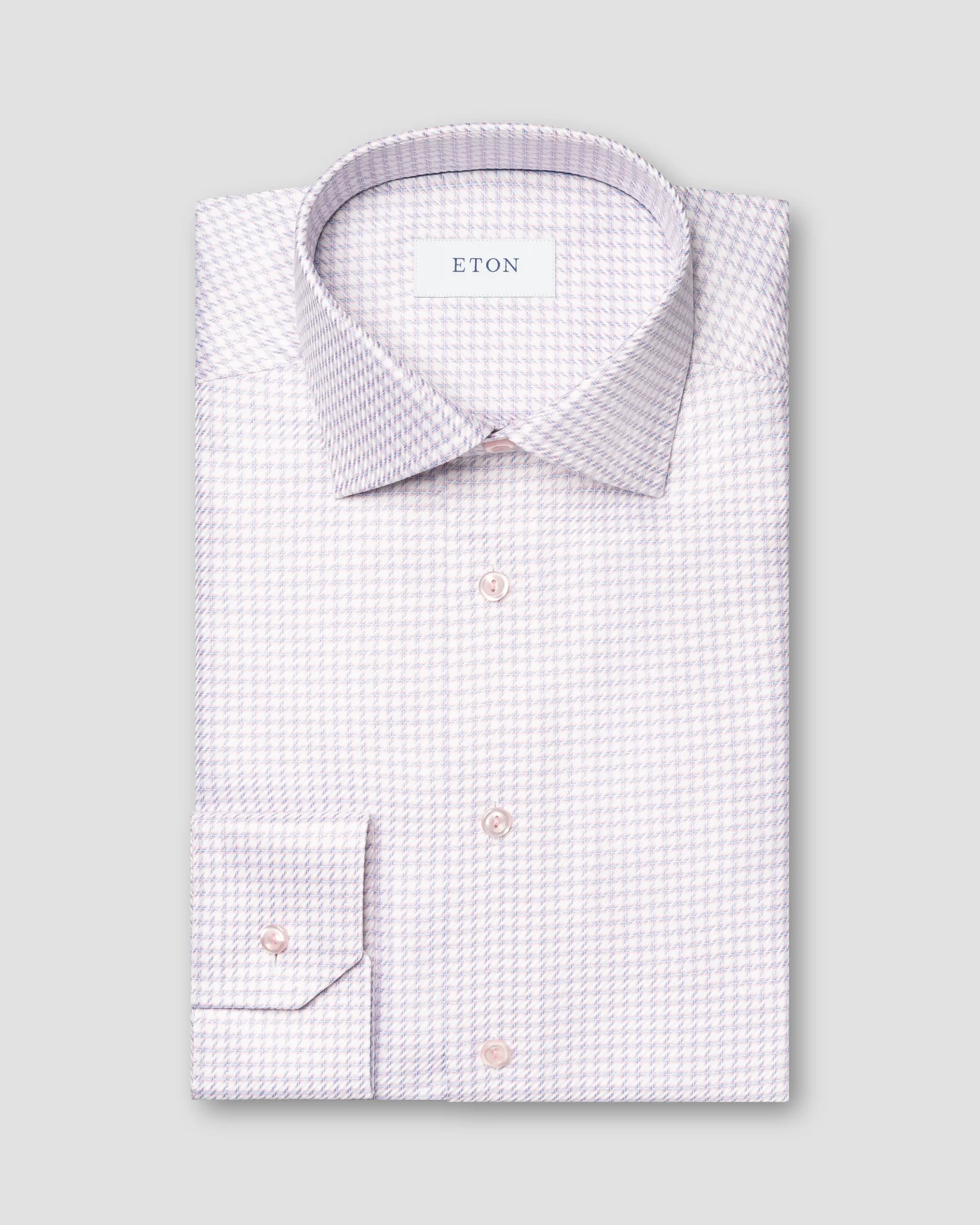 Eton - pink king twill cutaway