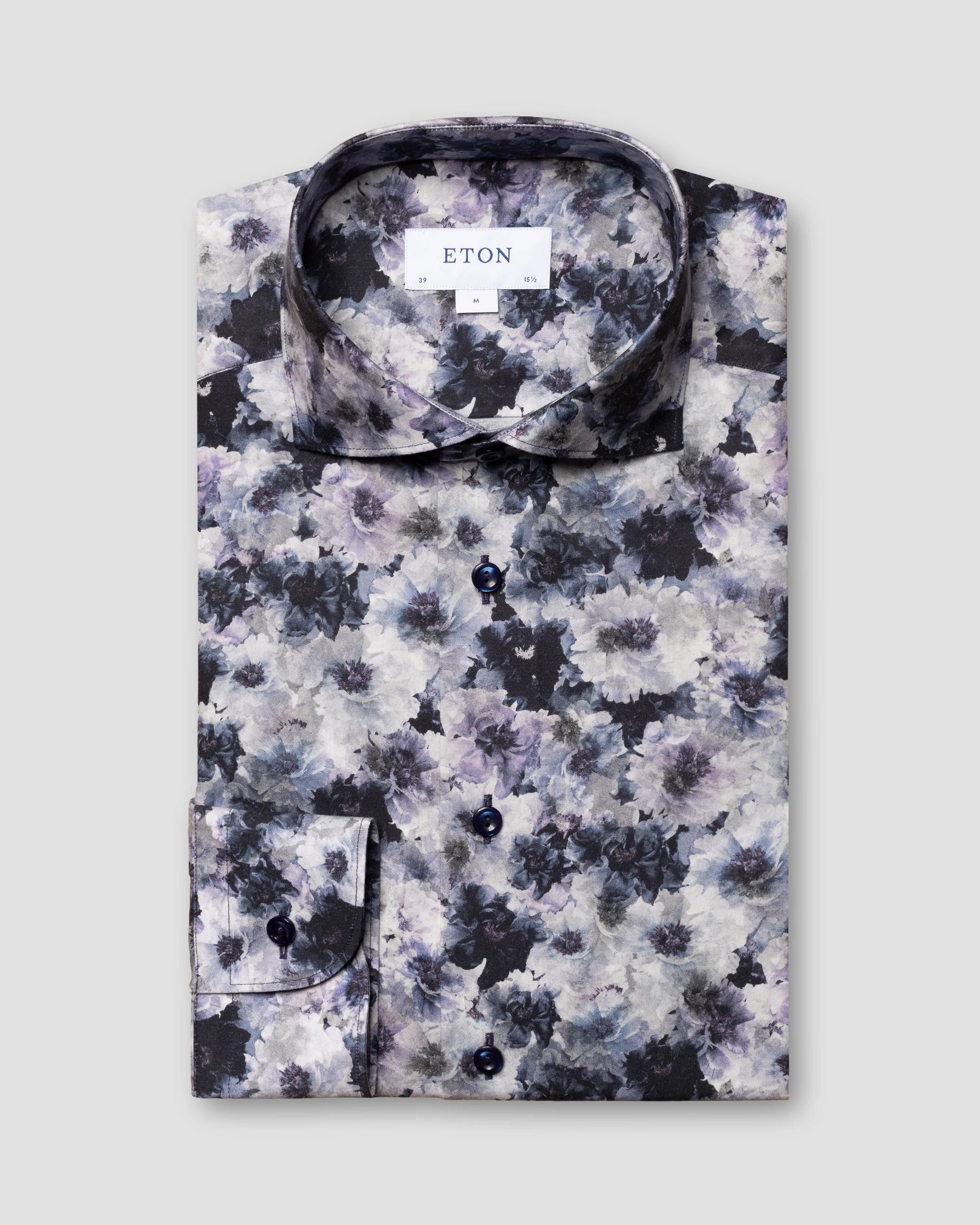 Eton - mid purple signature twill widespread