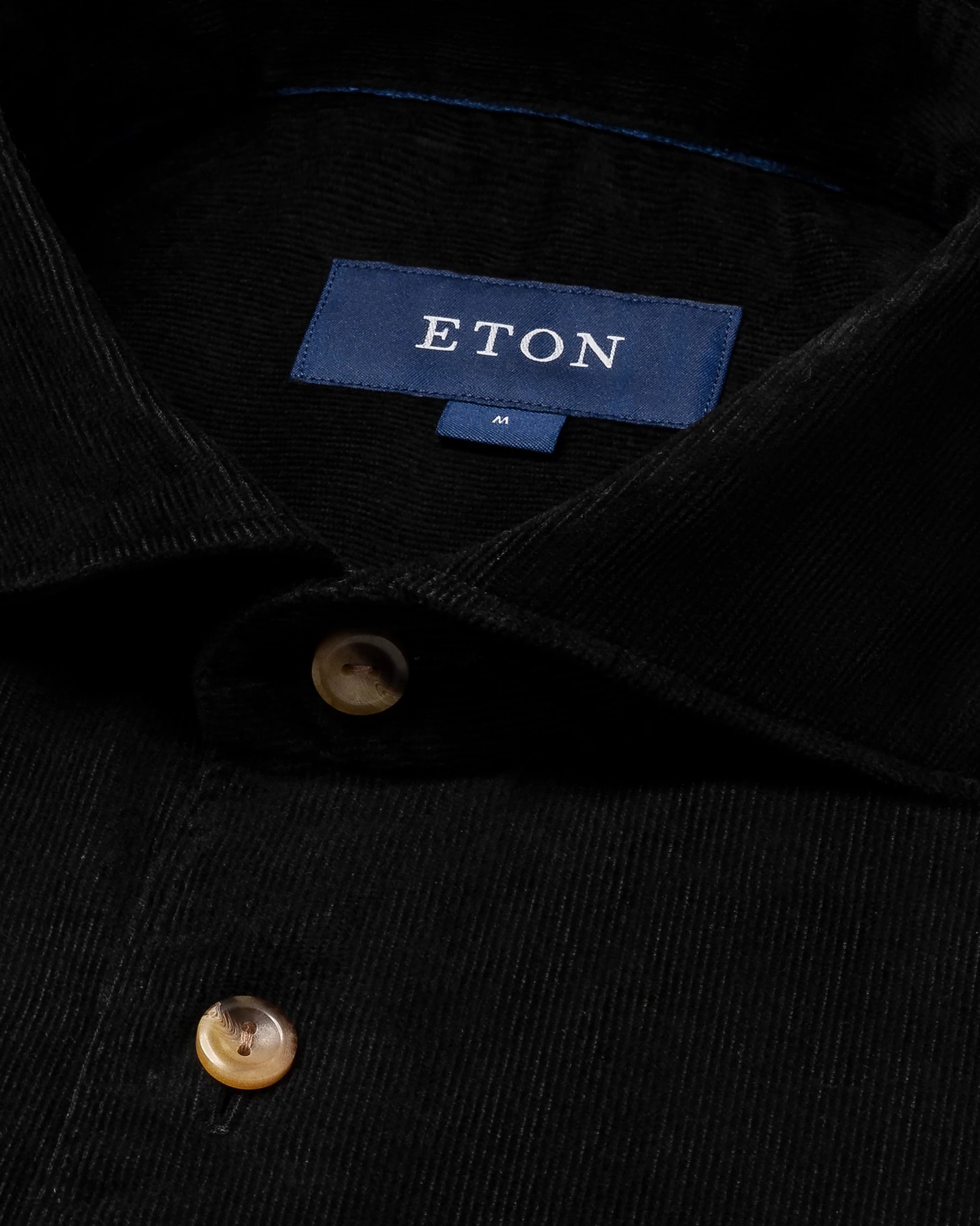 Eton - black corduroy