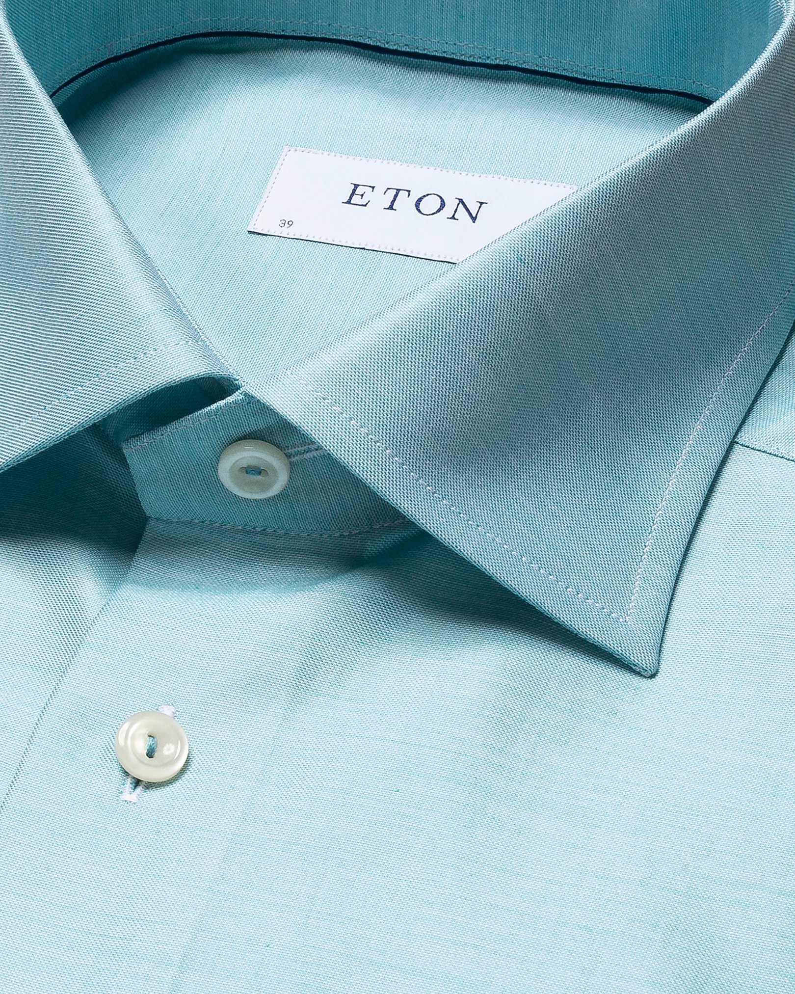 Eton - light green signature twill cutaway