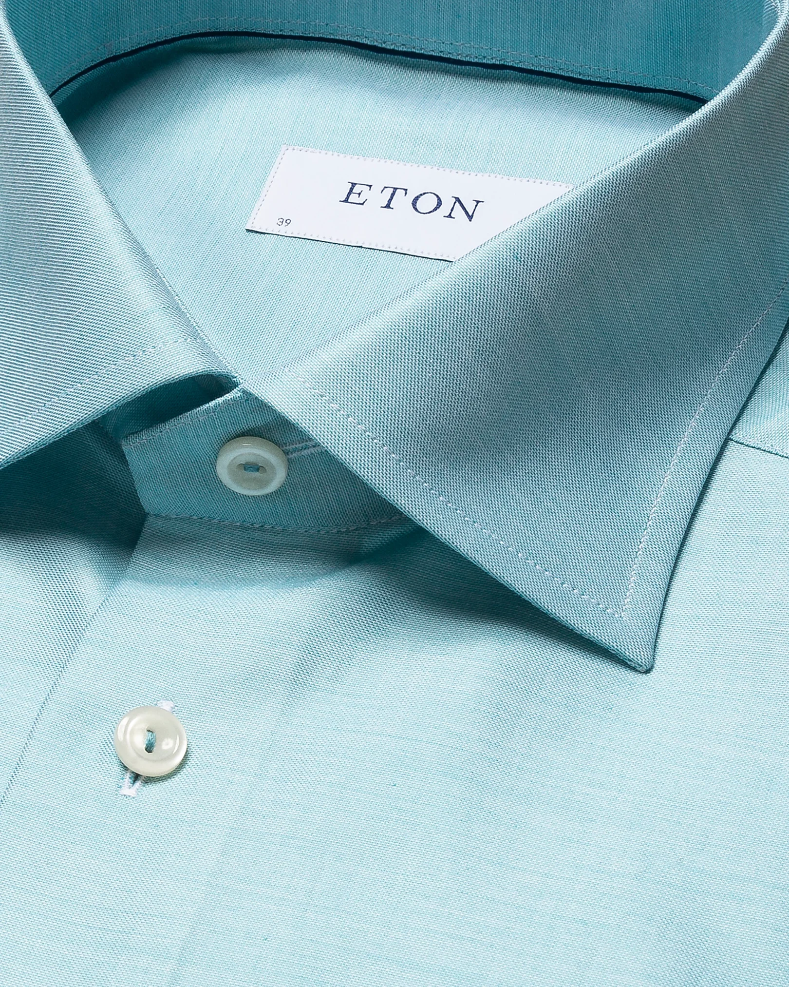 Eton - light green signature twill cutaway