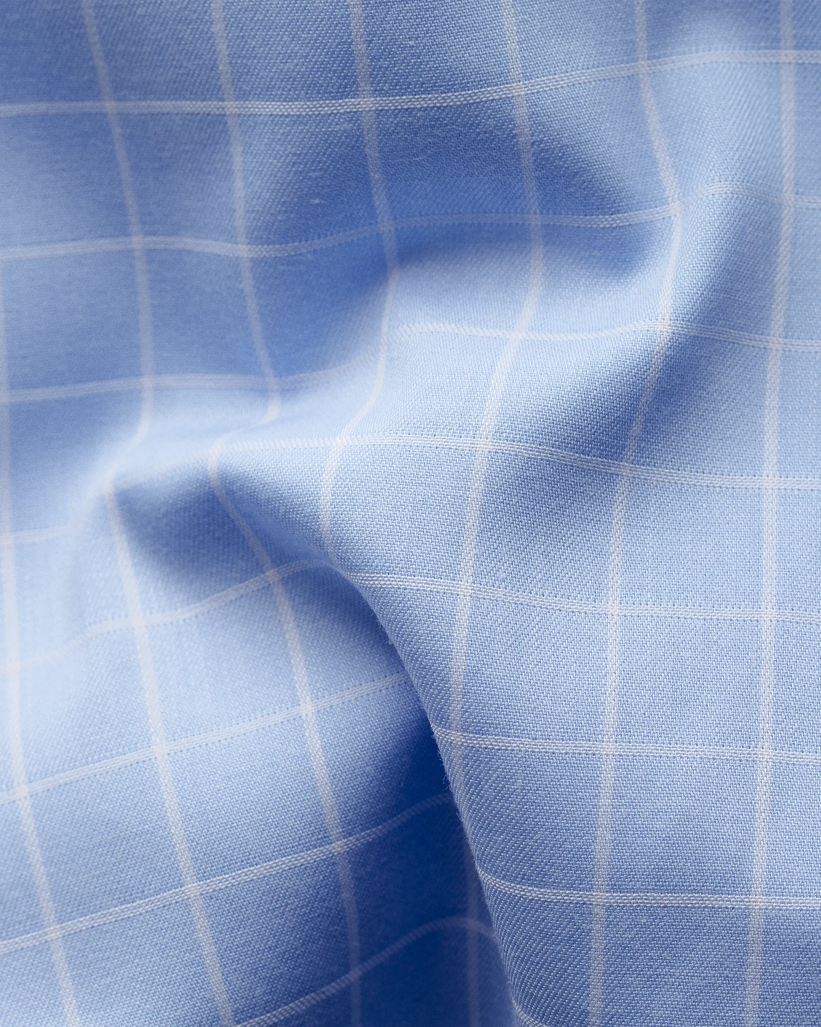 Eton - blue white checked shirt