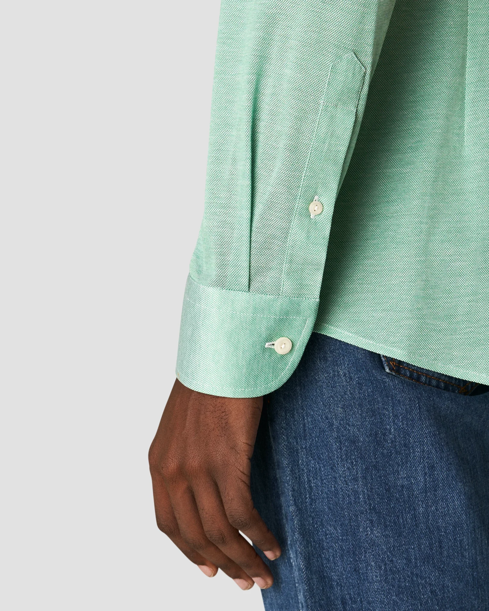 Eton - light green oxford pique