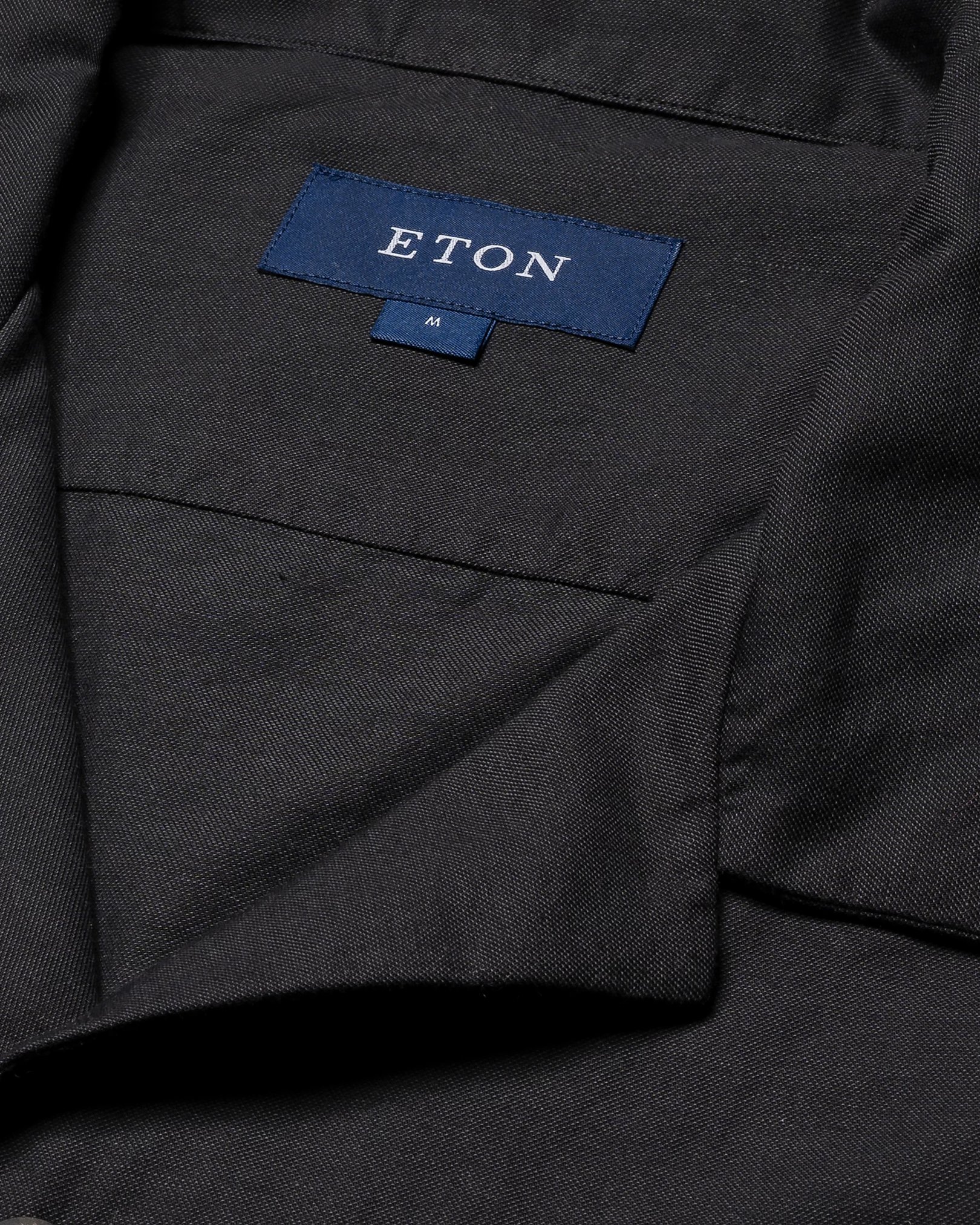 Eton - black fine twill resort shirt