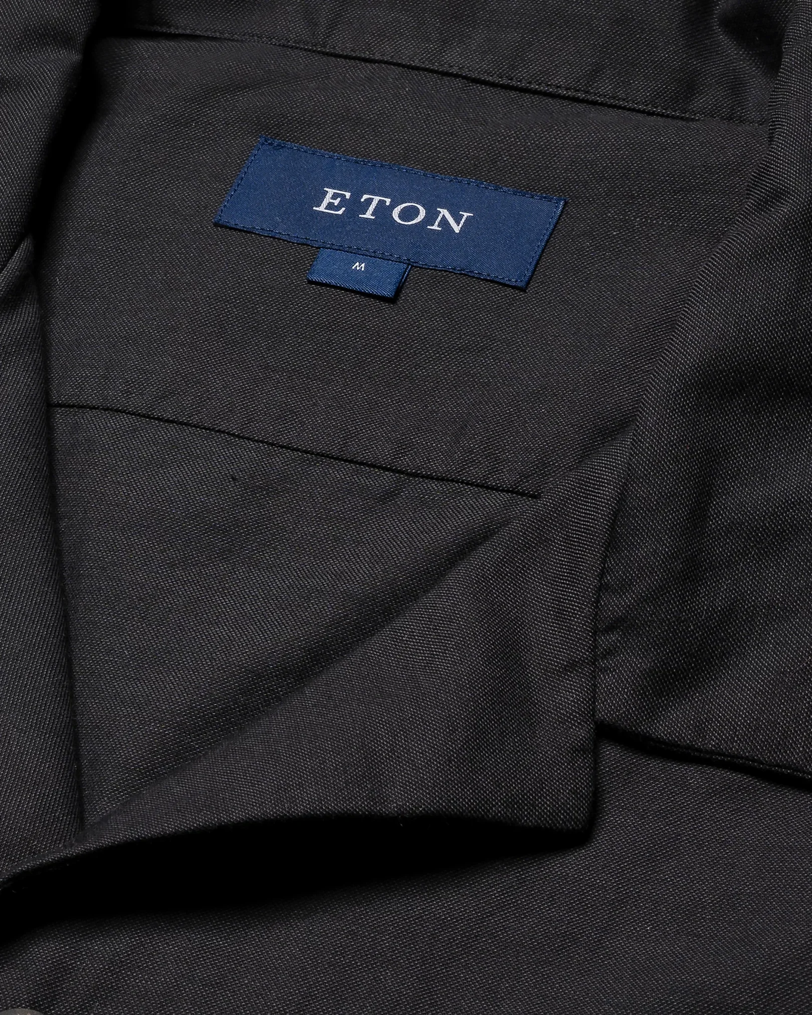 Eton - black fine twill resort shirt