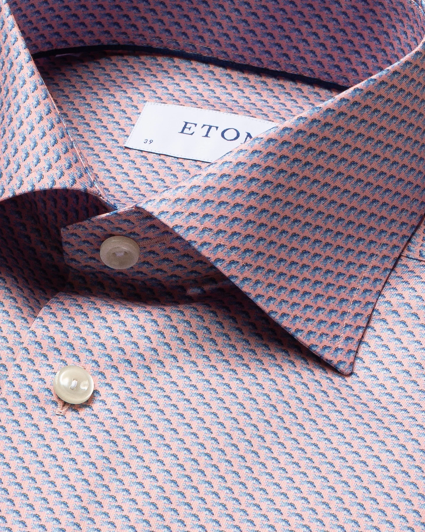 Eton - orange signature twill cut away single contemporary