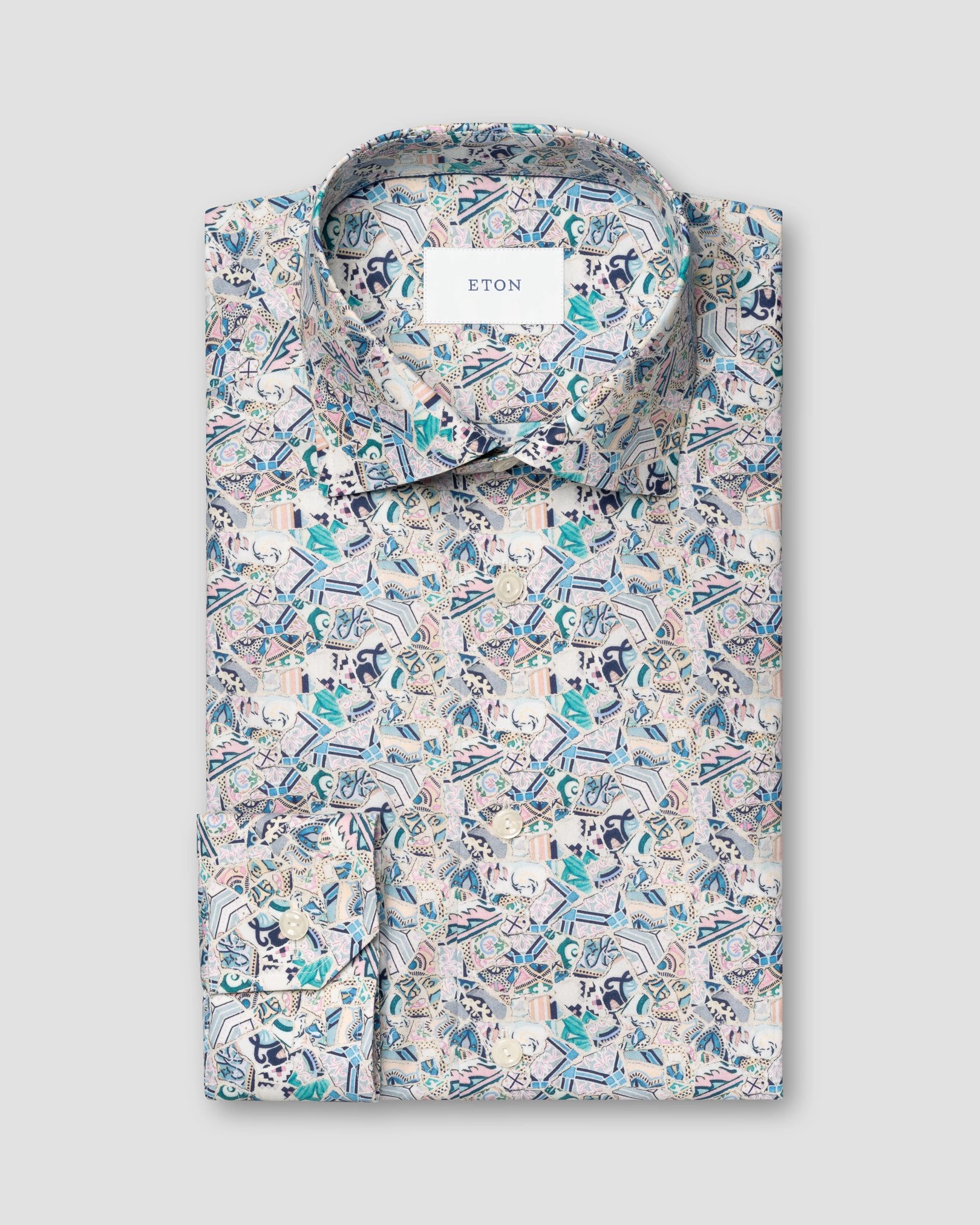 Eton - multi patchwork signature twill