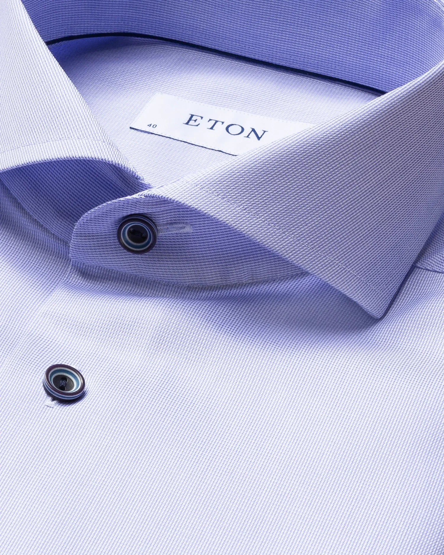 Eton - pastel blue shirt extreme cut away