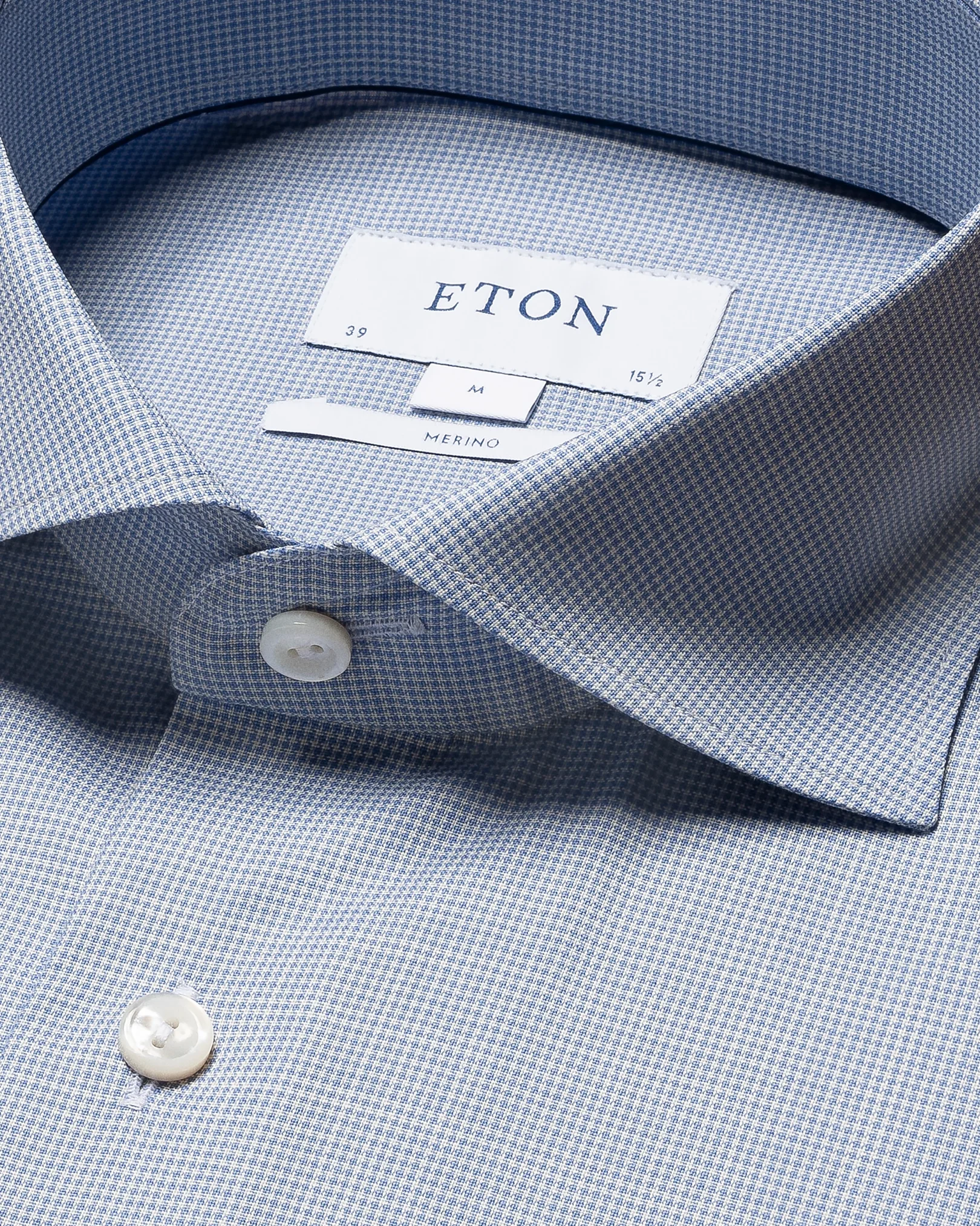 Eton - light blue super merino shirt