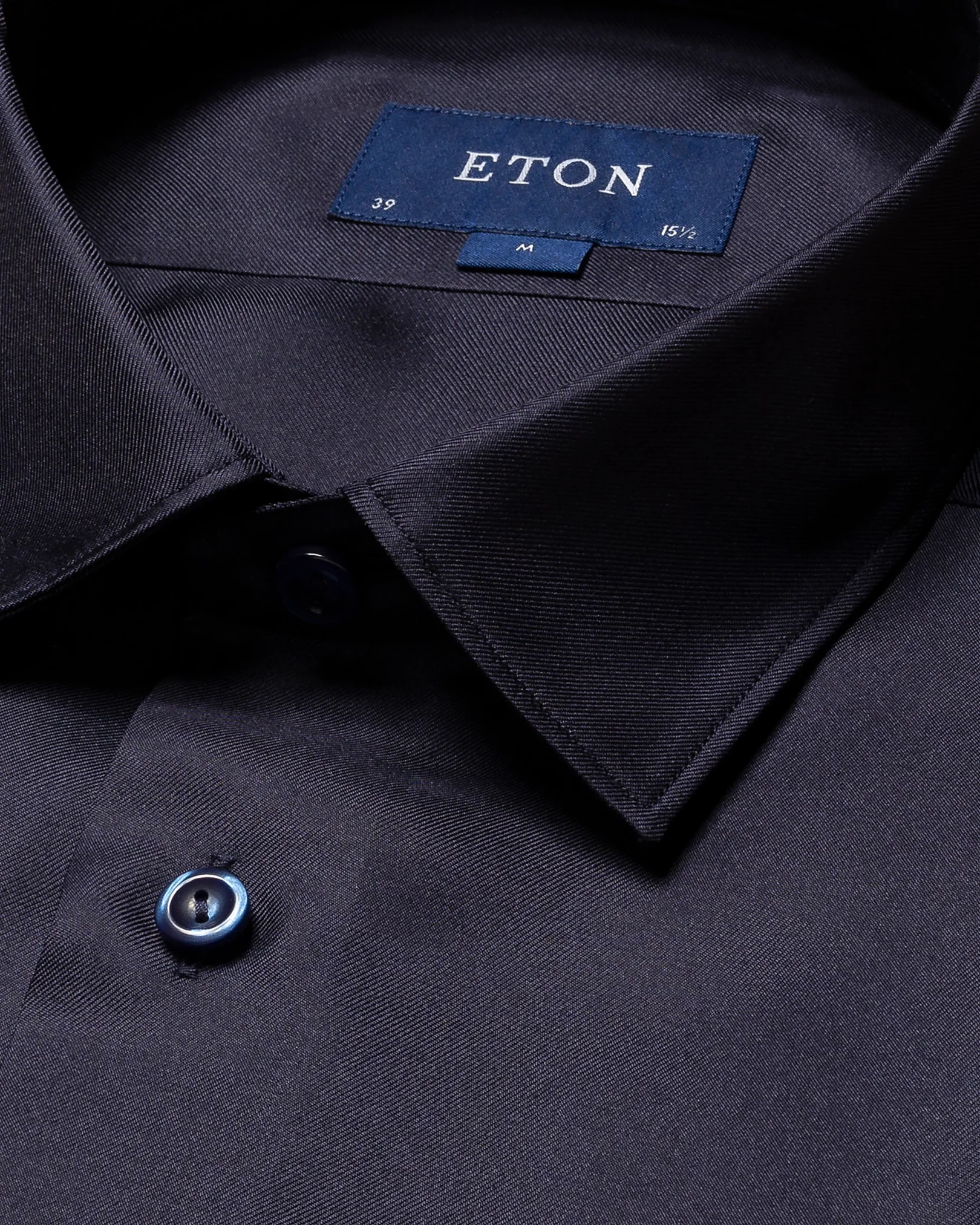 Eton - dark blue silk shirt