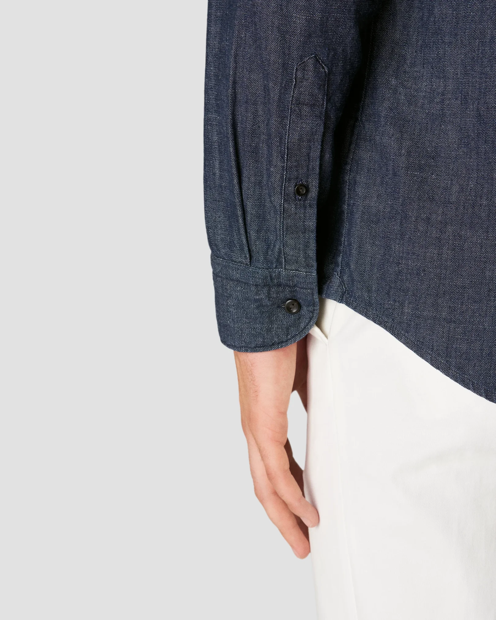Eton - black indigo button down
