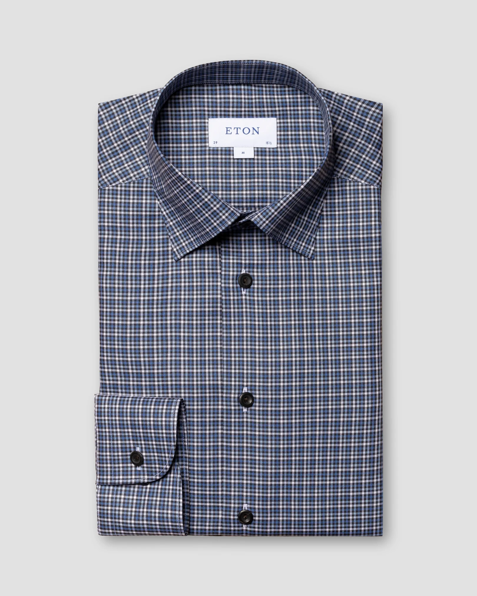 Eton - mid blue oxford melange