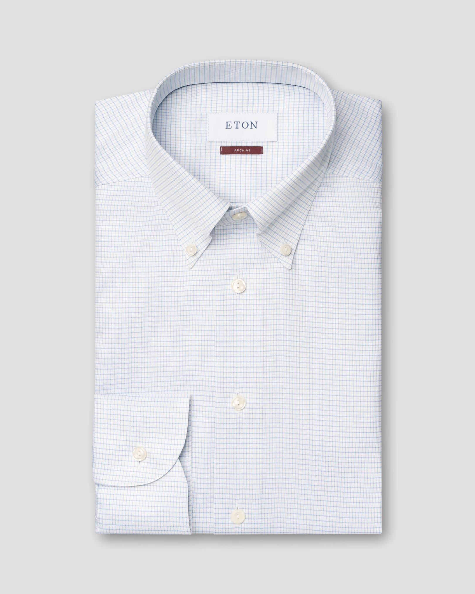 Eton - micro check signature twill shirt
