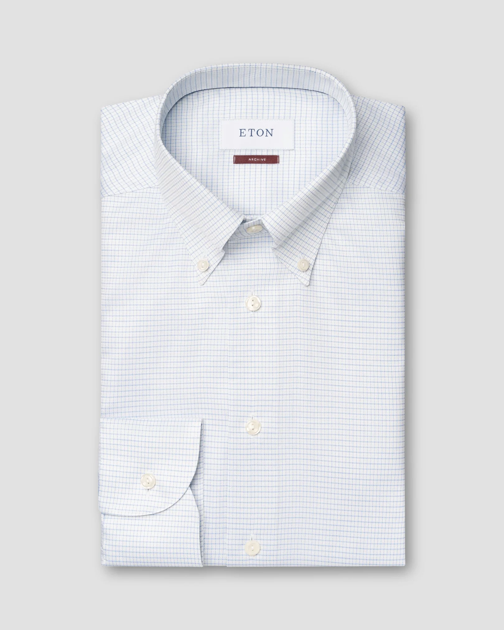 Eton - micro check signature twill shirt