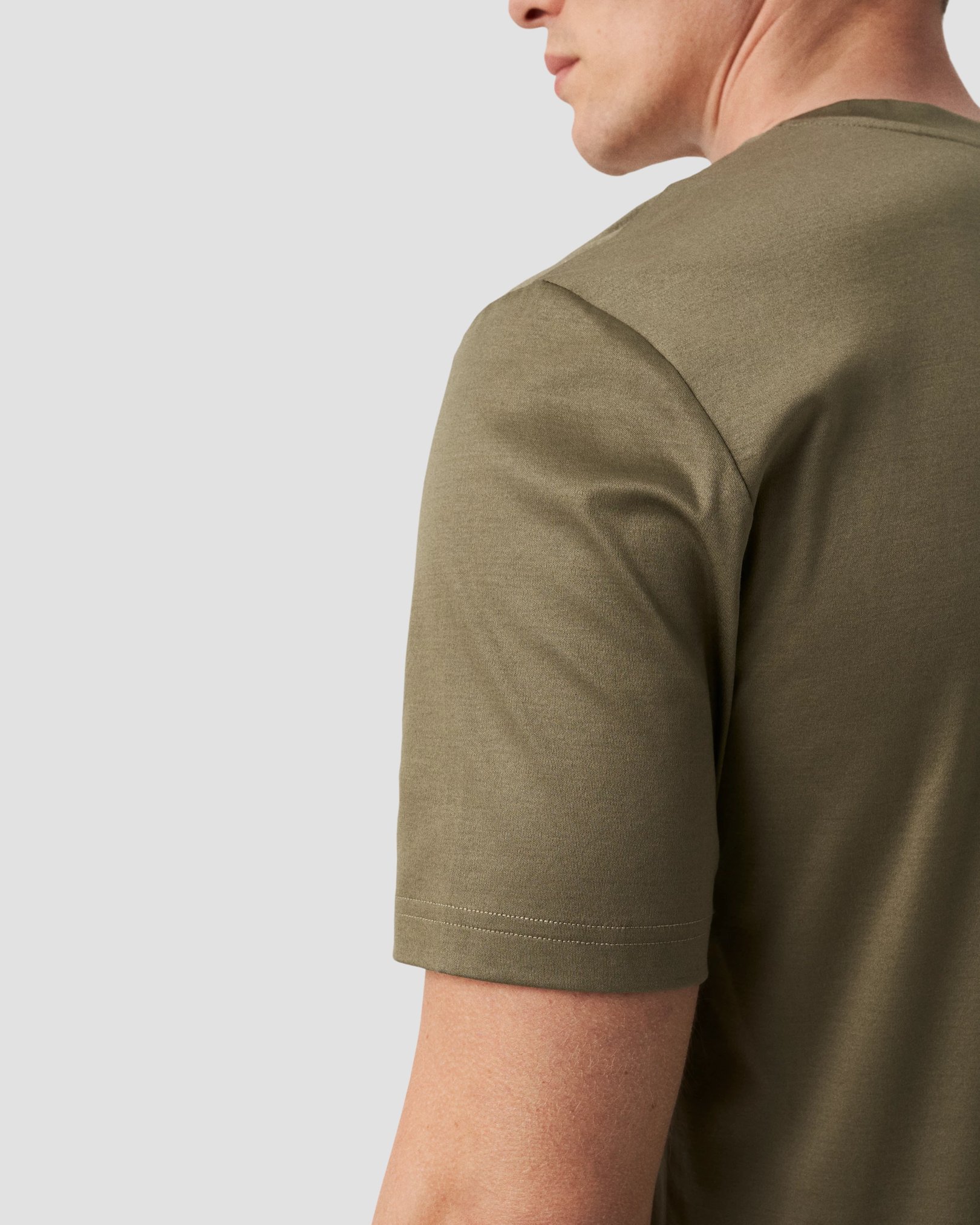 Eton - T-Shirt aus einfarbigem Filo di Scozia