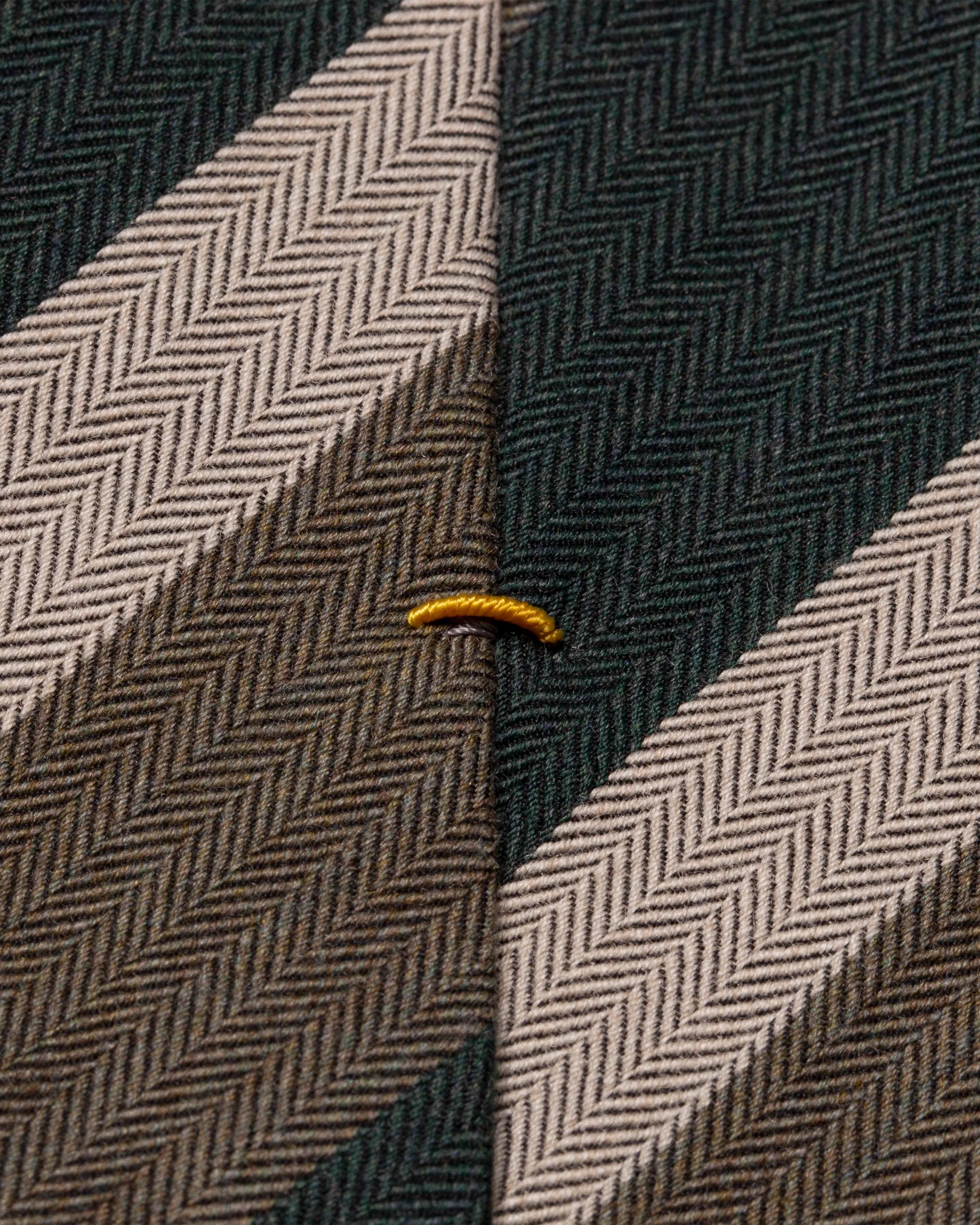 Eton - dark green triped tie