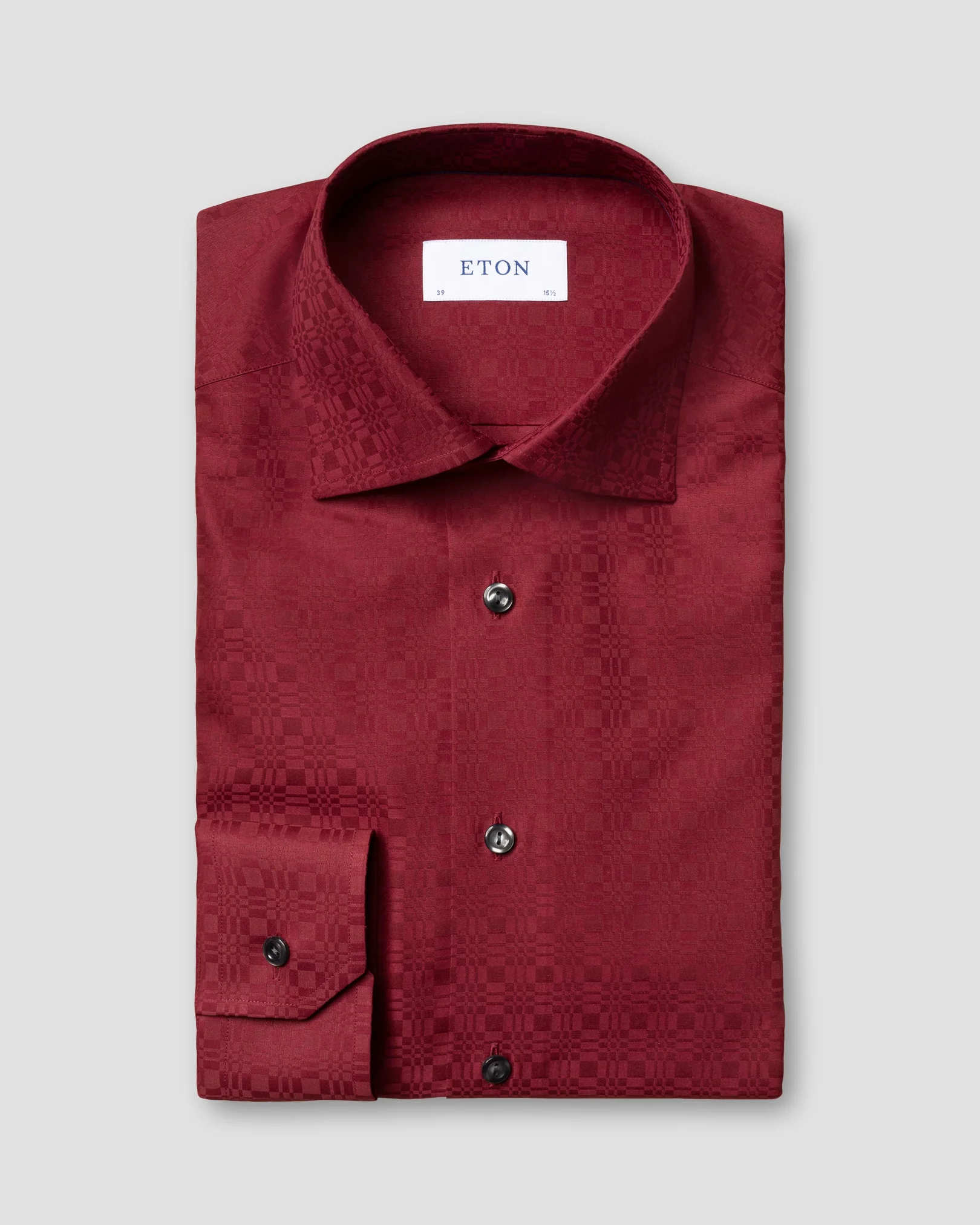 Eton - red brocade tuxedo shirt