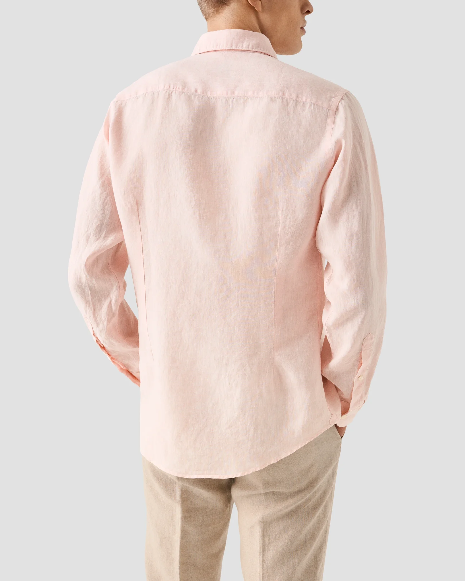 Eton - pink linen solid