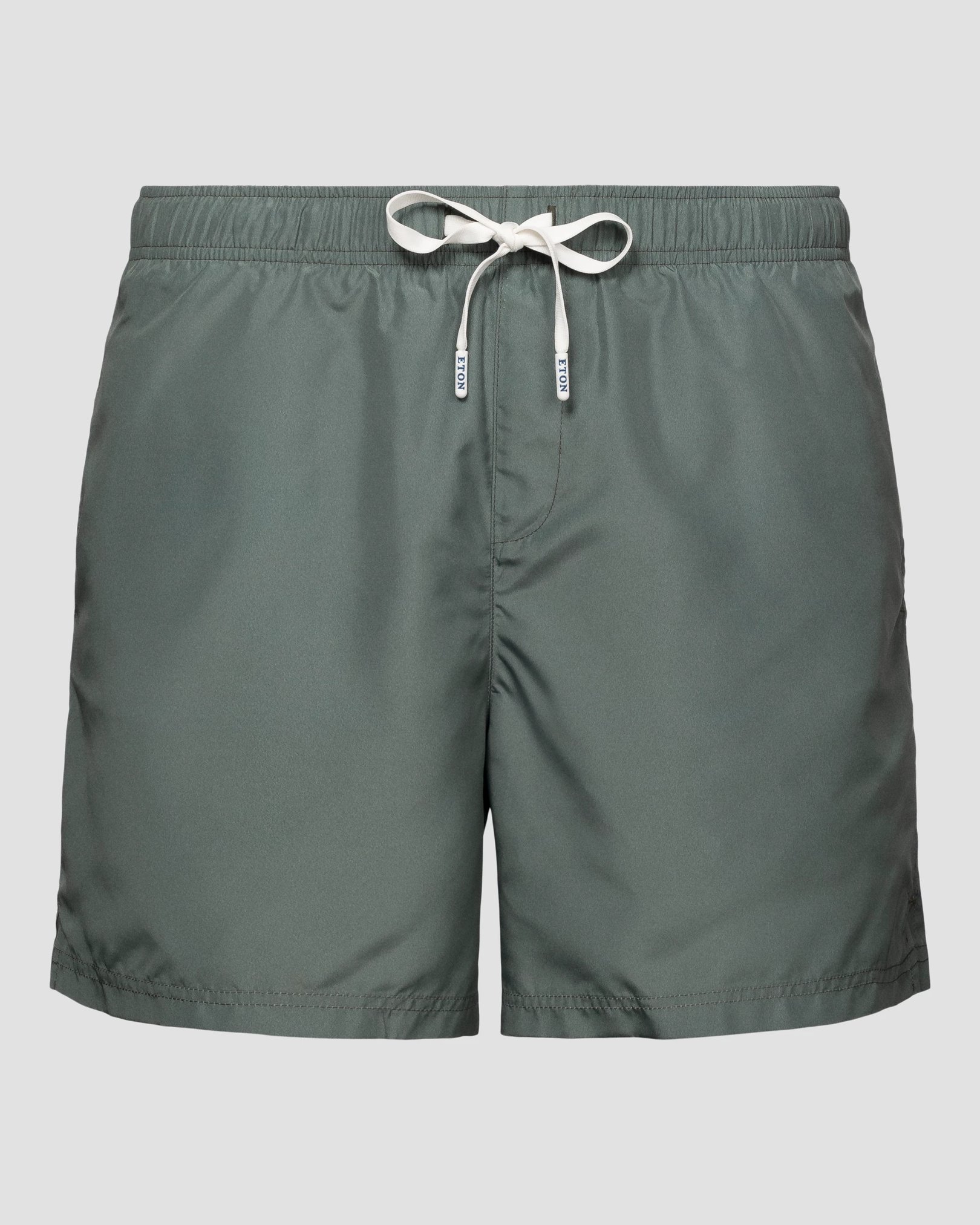 Eton - mid green drawstring swim shorts