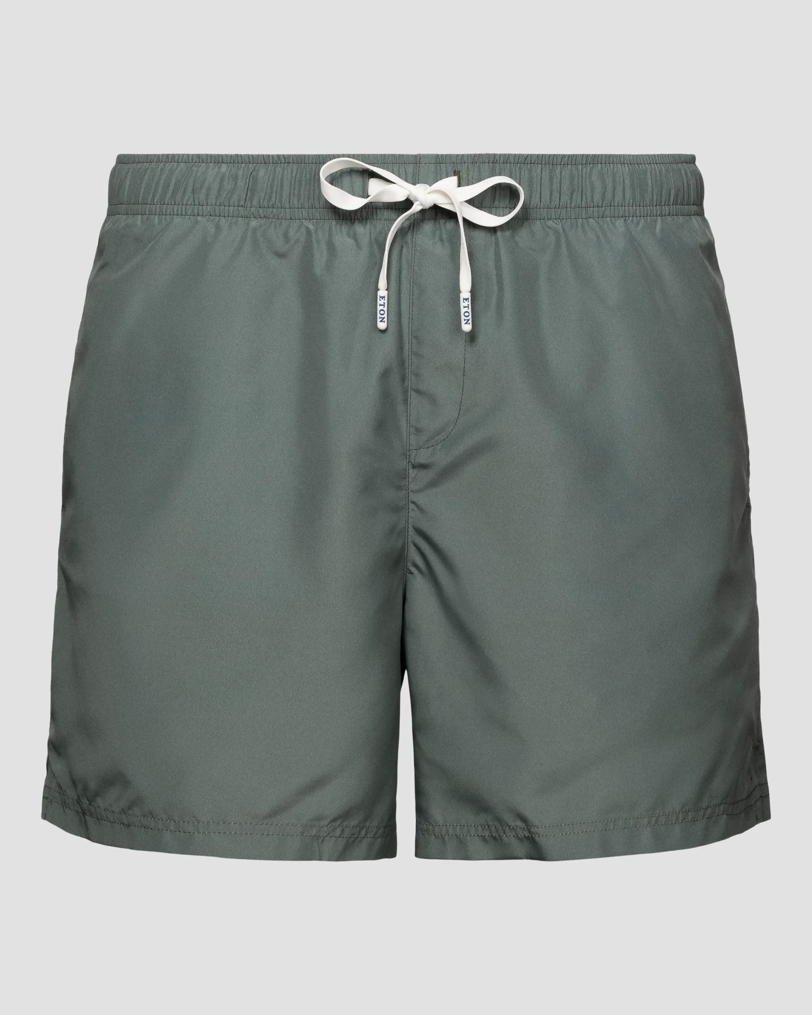 Eton - mid green drawstring swim shorts
