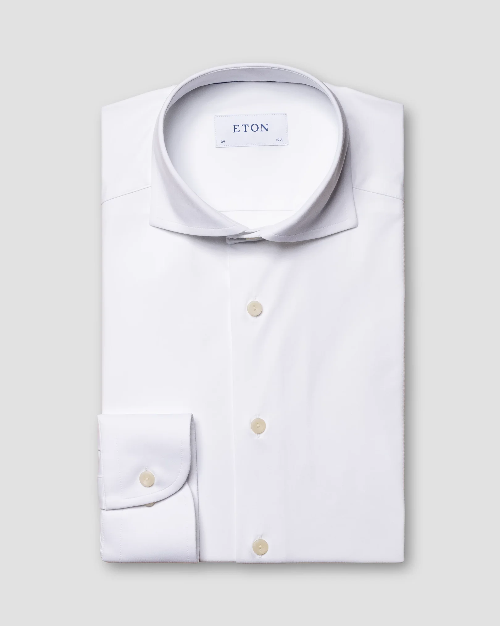 Eton - white 4 way stretch