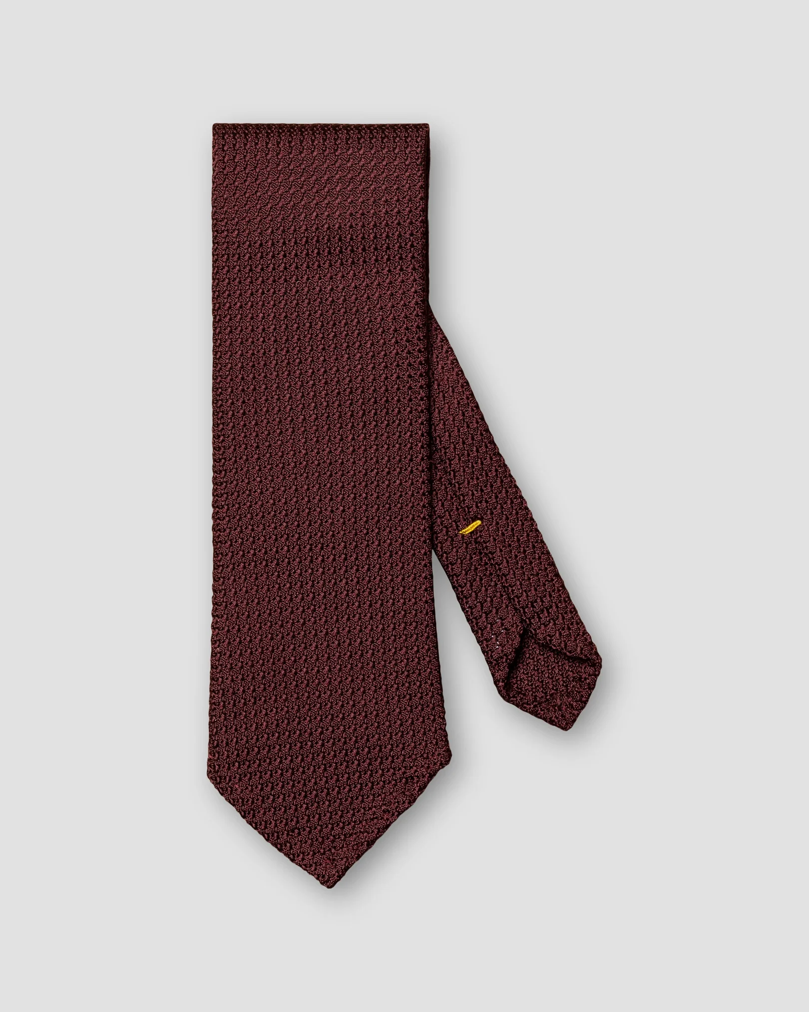 Eton - burgundy grenadine tie solid