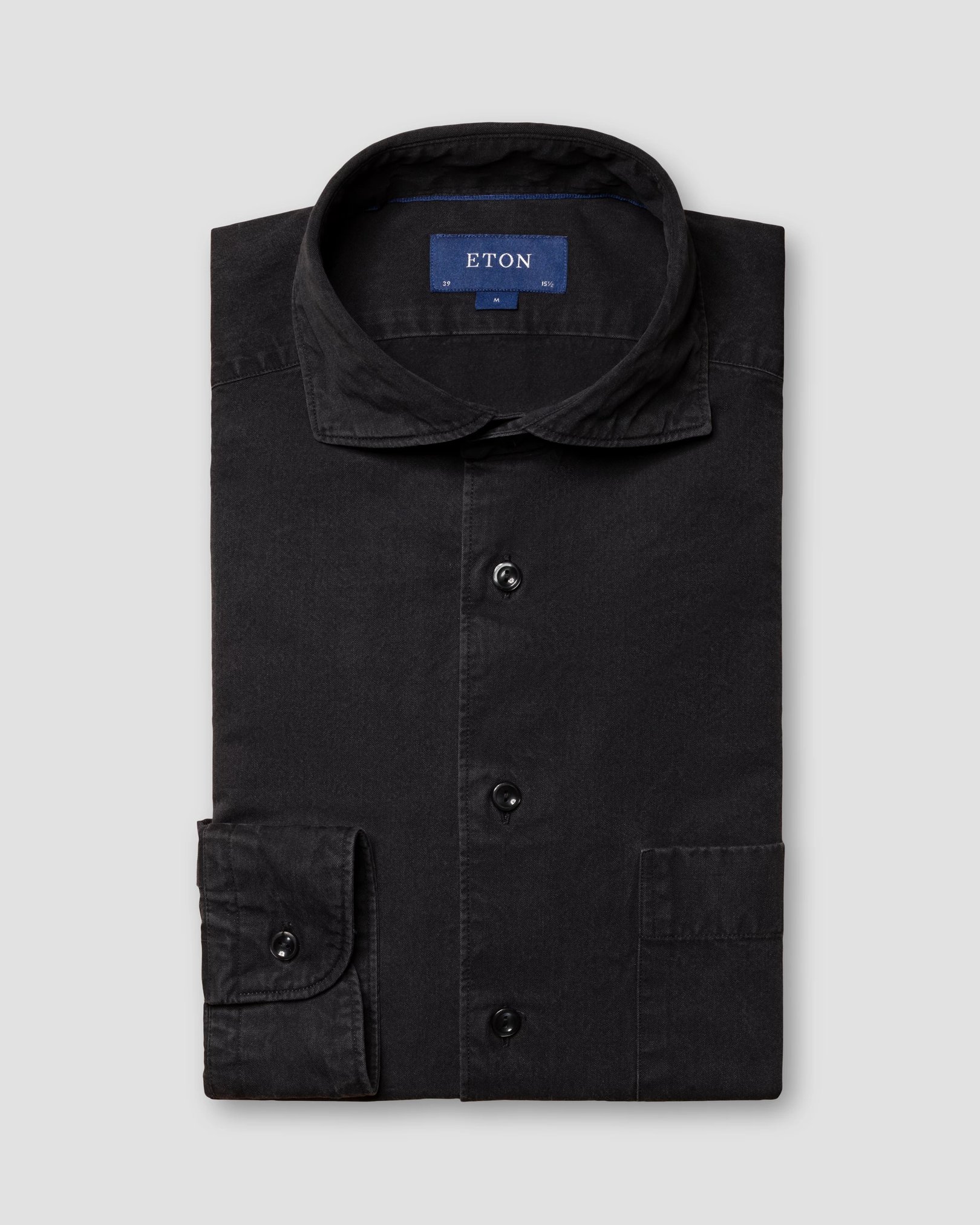 Eton - black indigo wide spread
