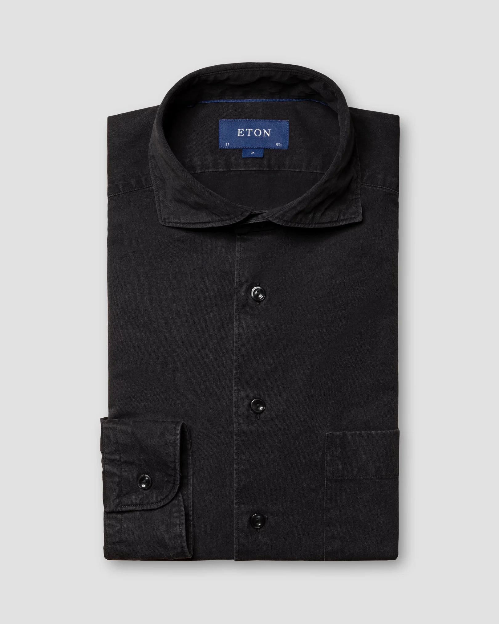 Eton - black indigo wide spread