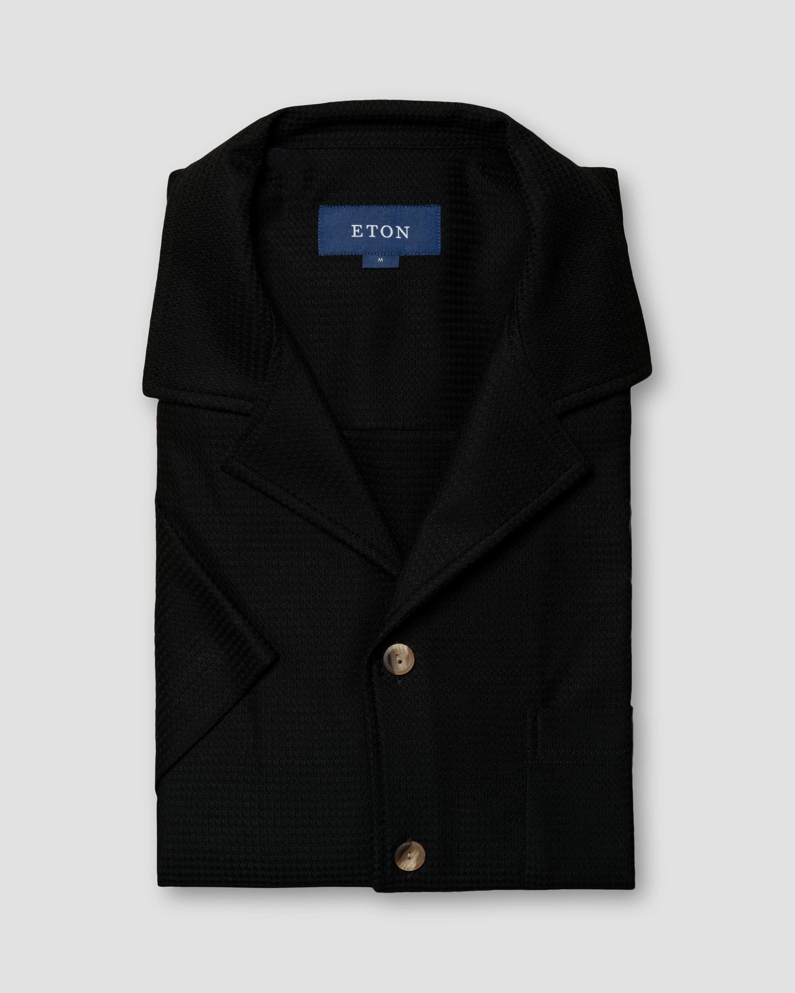 Eton - black jaquard jersey resort