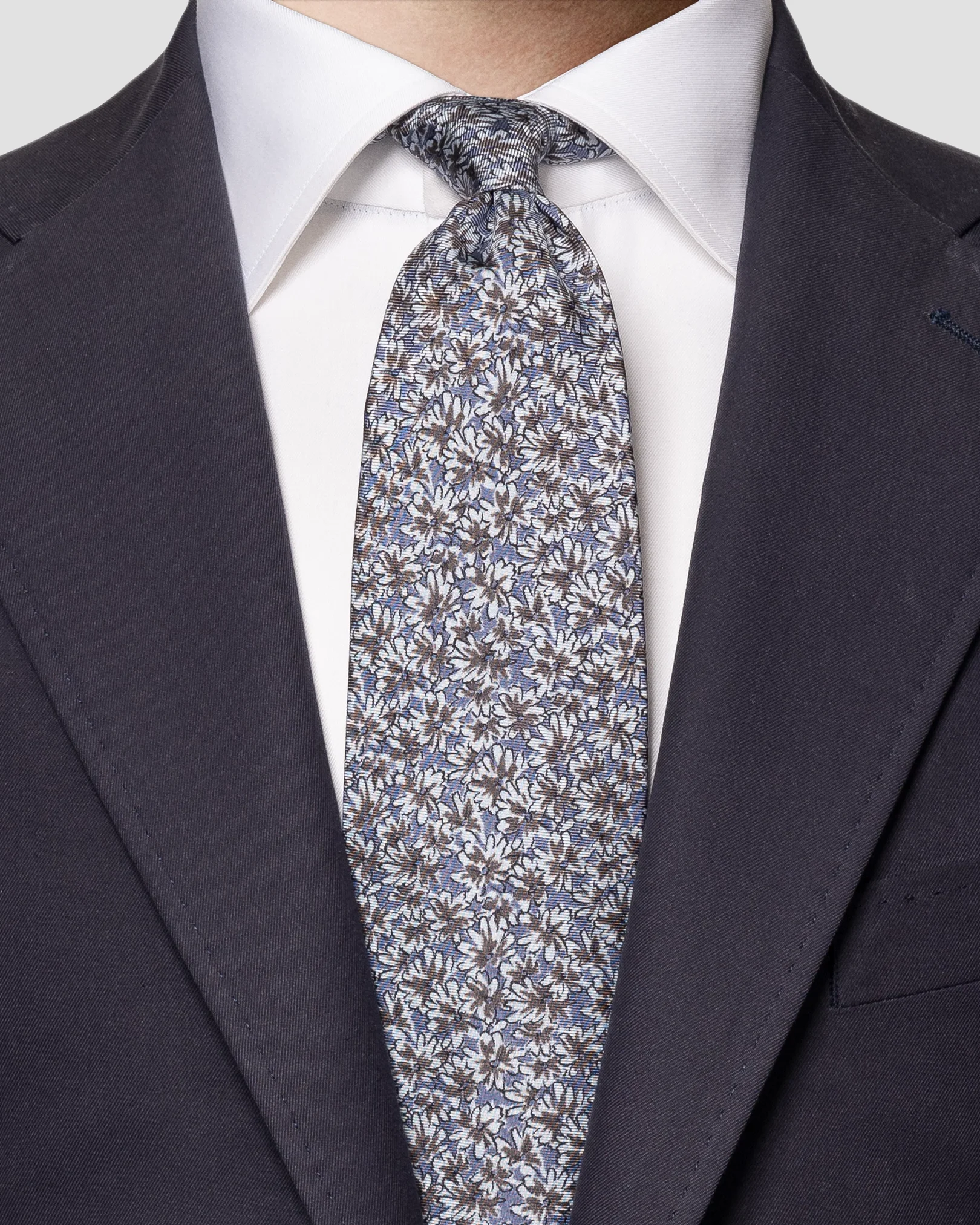 Eton - midblue silktie