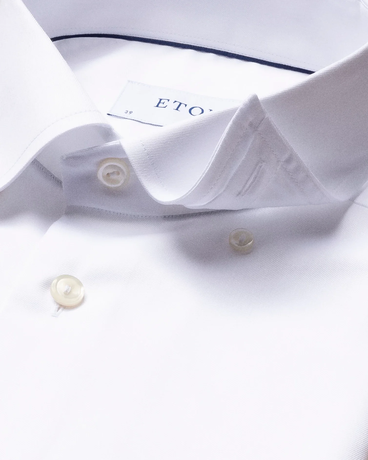 Eton - white button under collar shirt