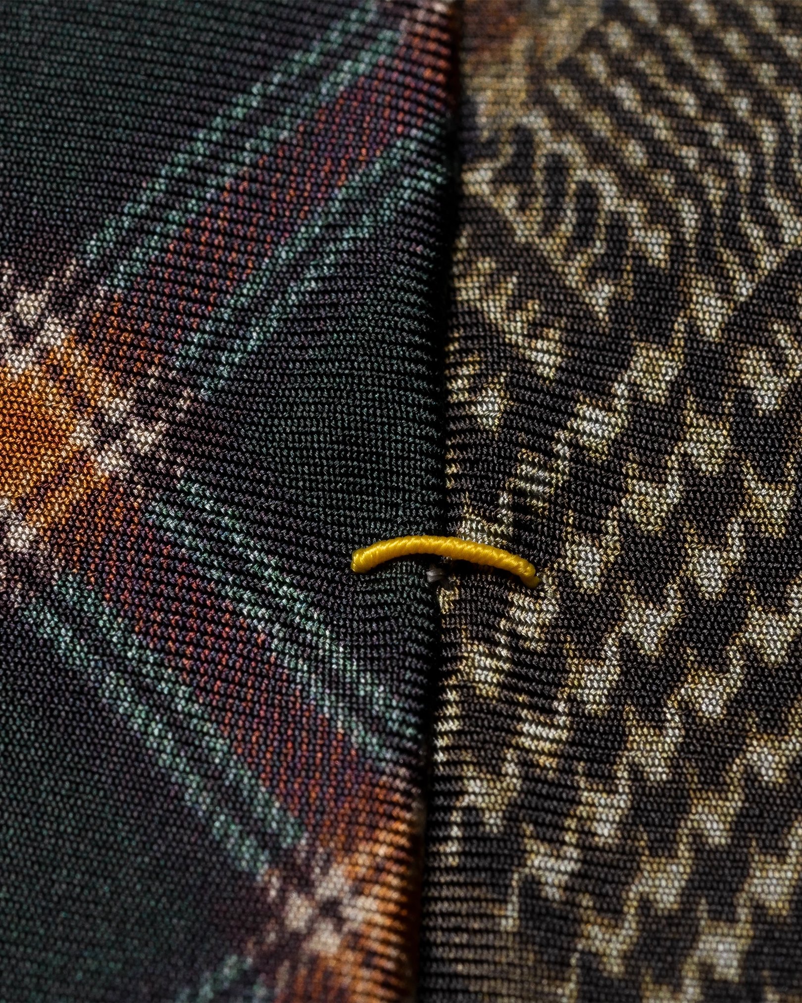 Eton - dark green patchwork tie