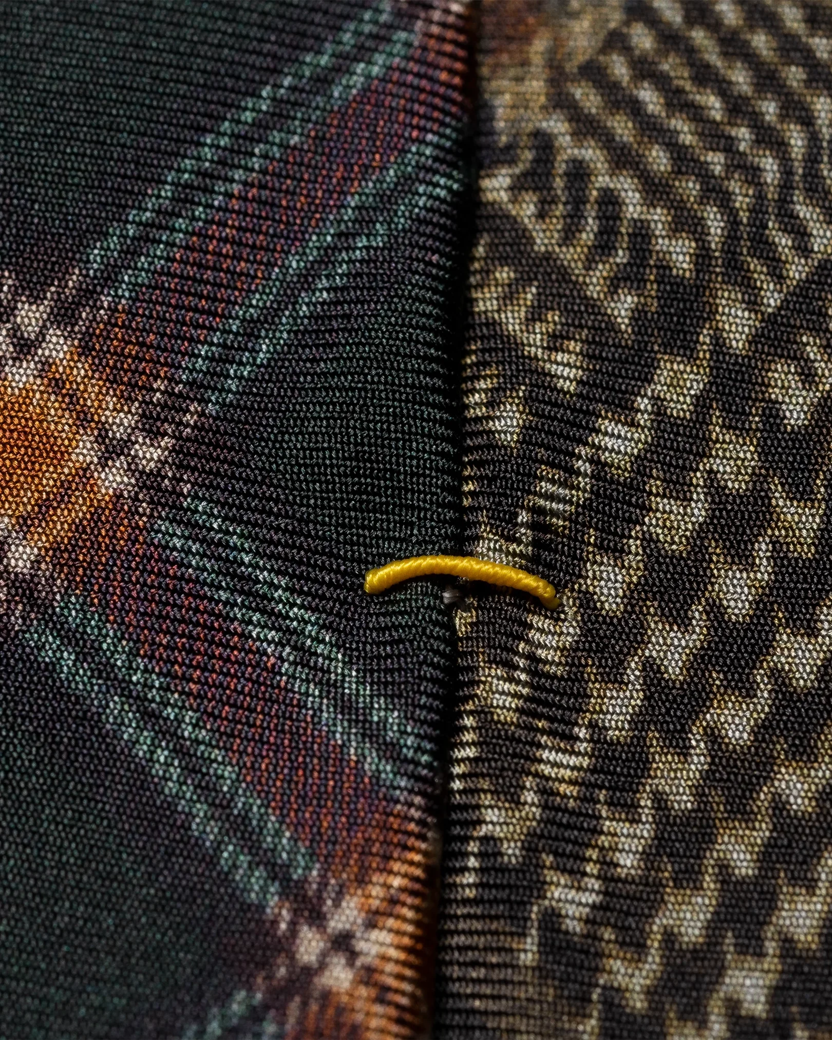 Eton - dark green patchwork tie