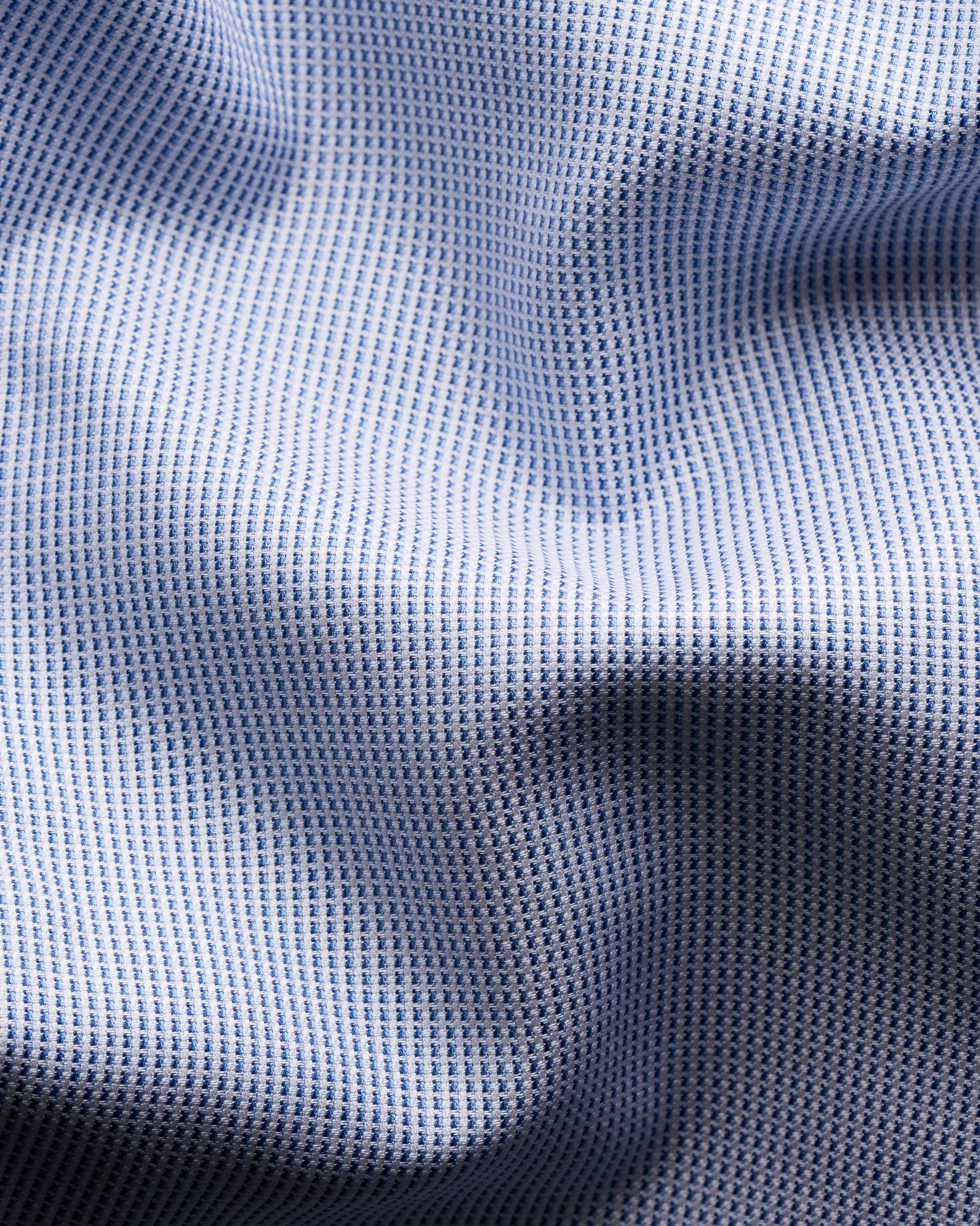 Eton - dark blue cottonlyocell stretch cut away single contemporary